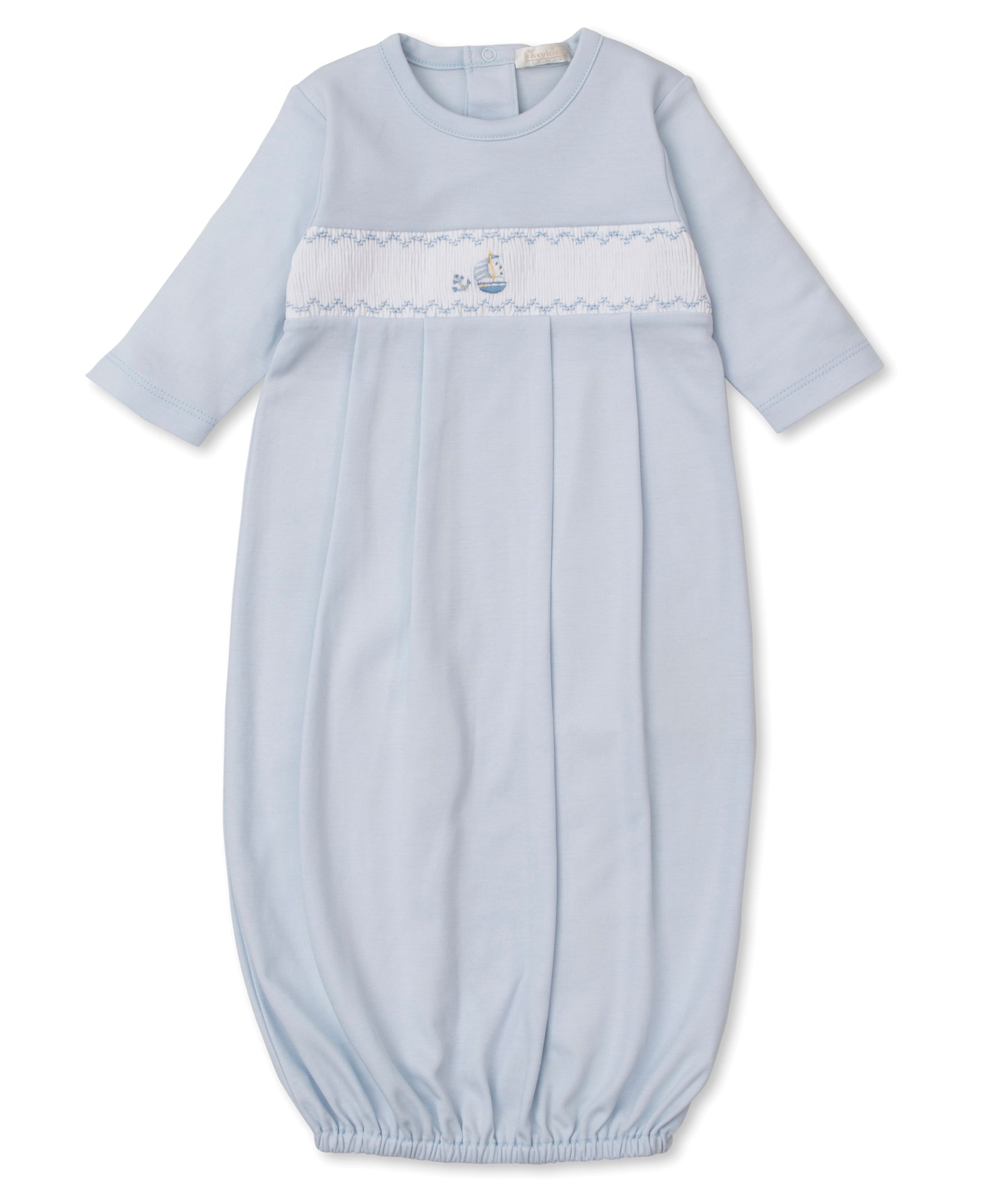 CLB Summer Medley 24 Blue Hand Smocked Sack Gown