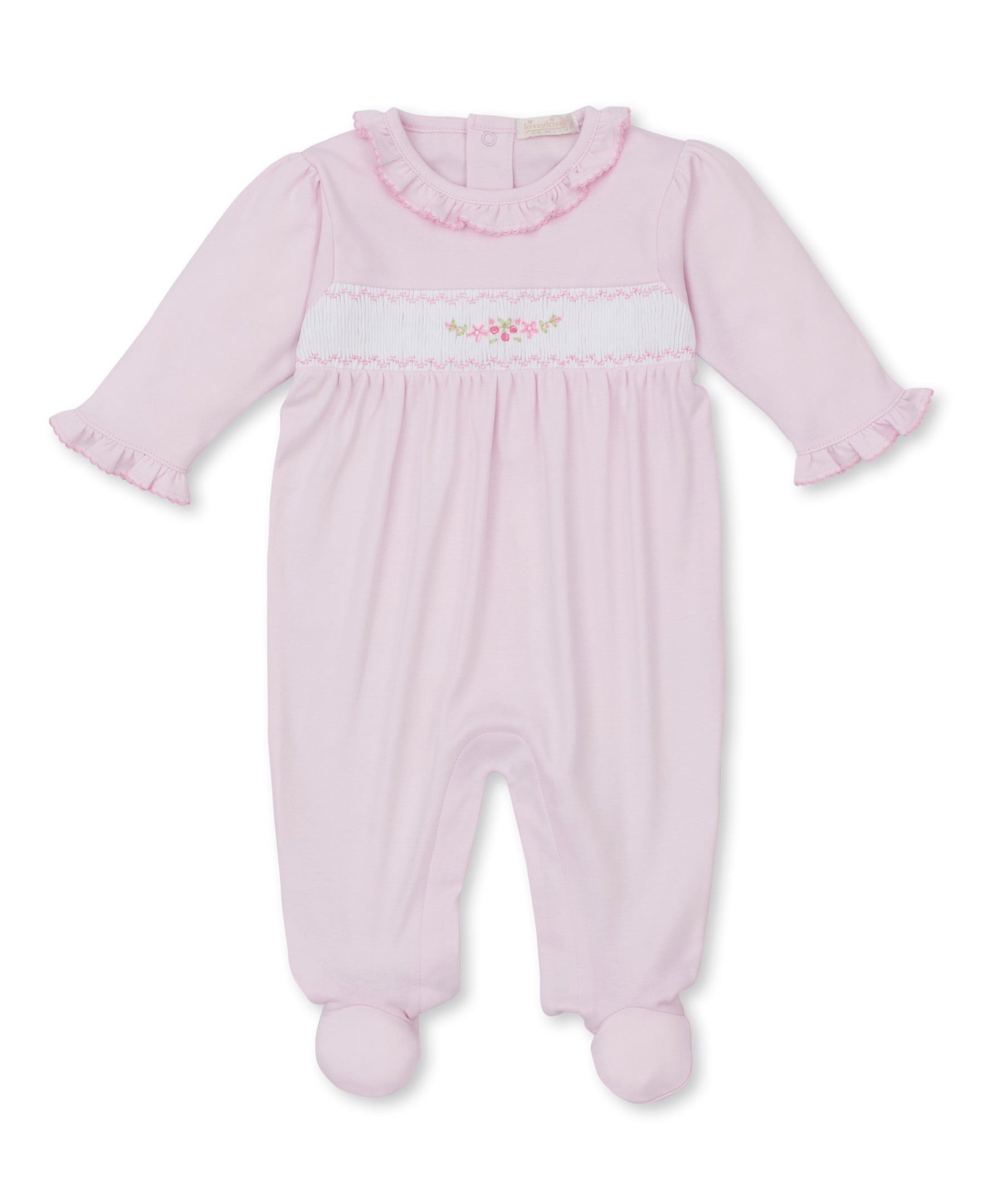 Sweet Rose Smocked Footie
