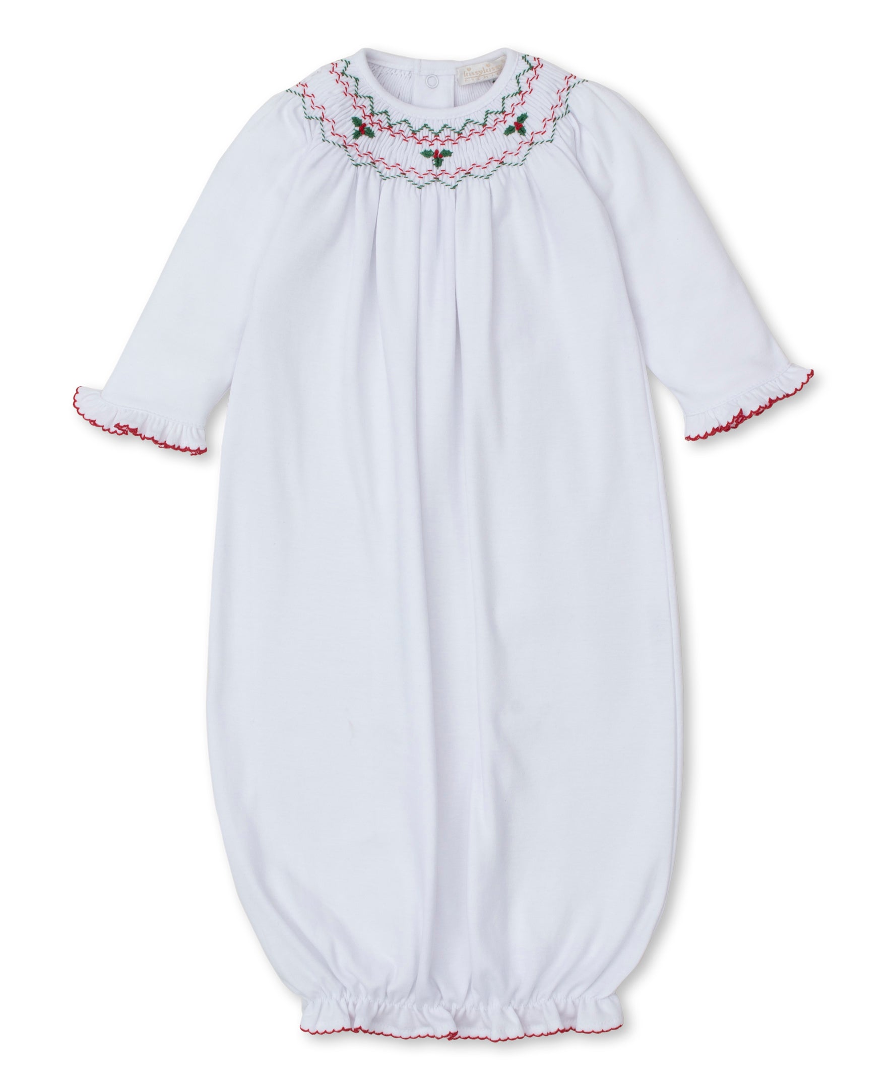 Kissy Kissy Smocked Ruffle Sack Gown main image 1