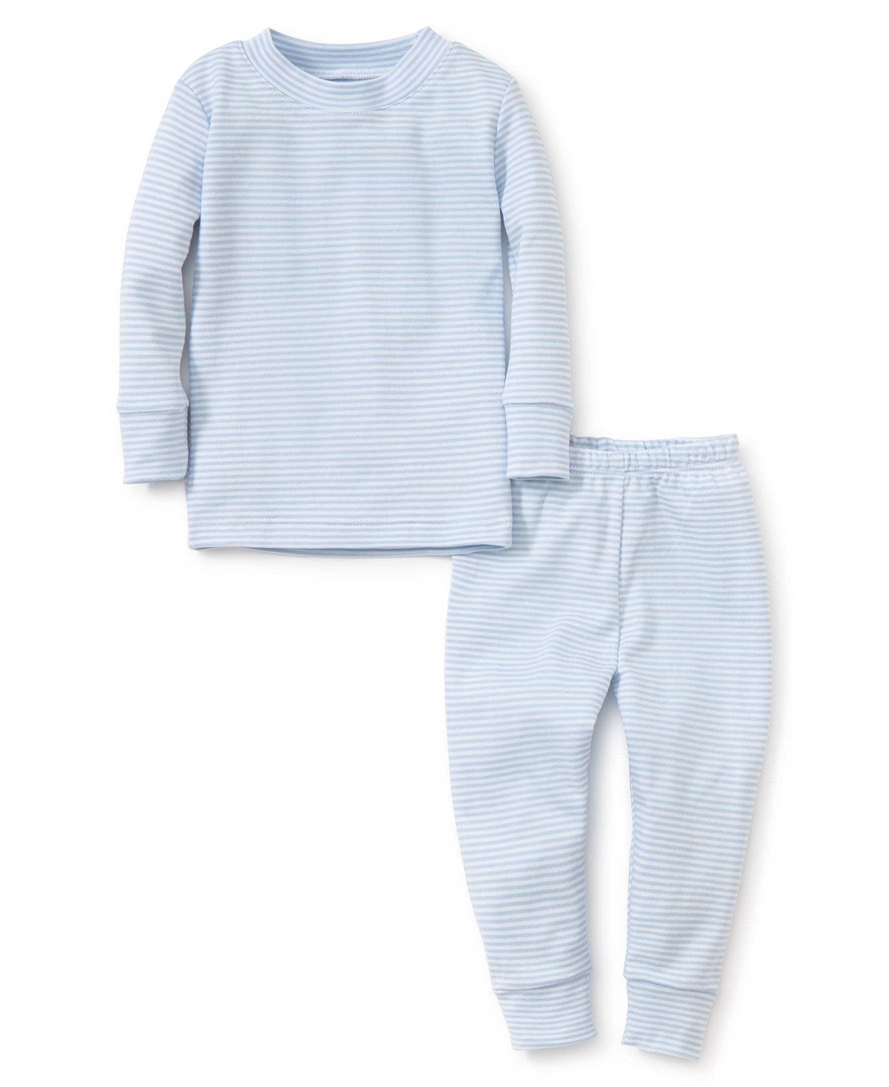 Simple Stripes Blue Toddler Pajama Set - Kissy Kissy