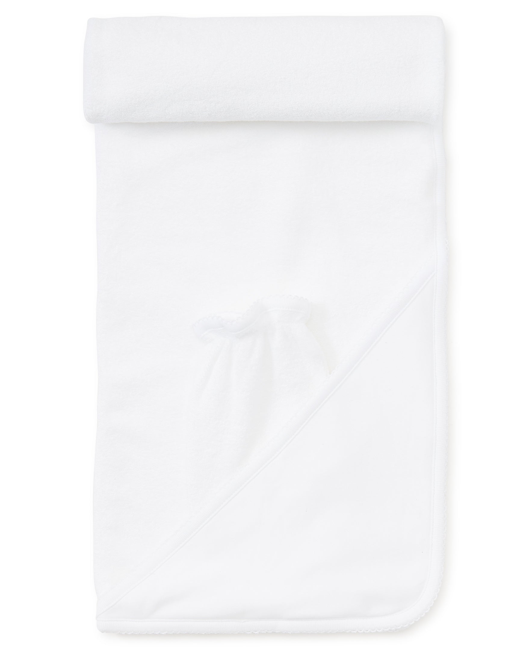 White Kissy Basics Hooded Towel & Mitt Set - Kissy Kissy