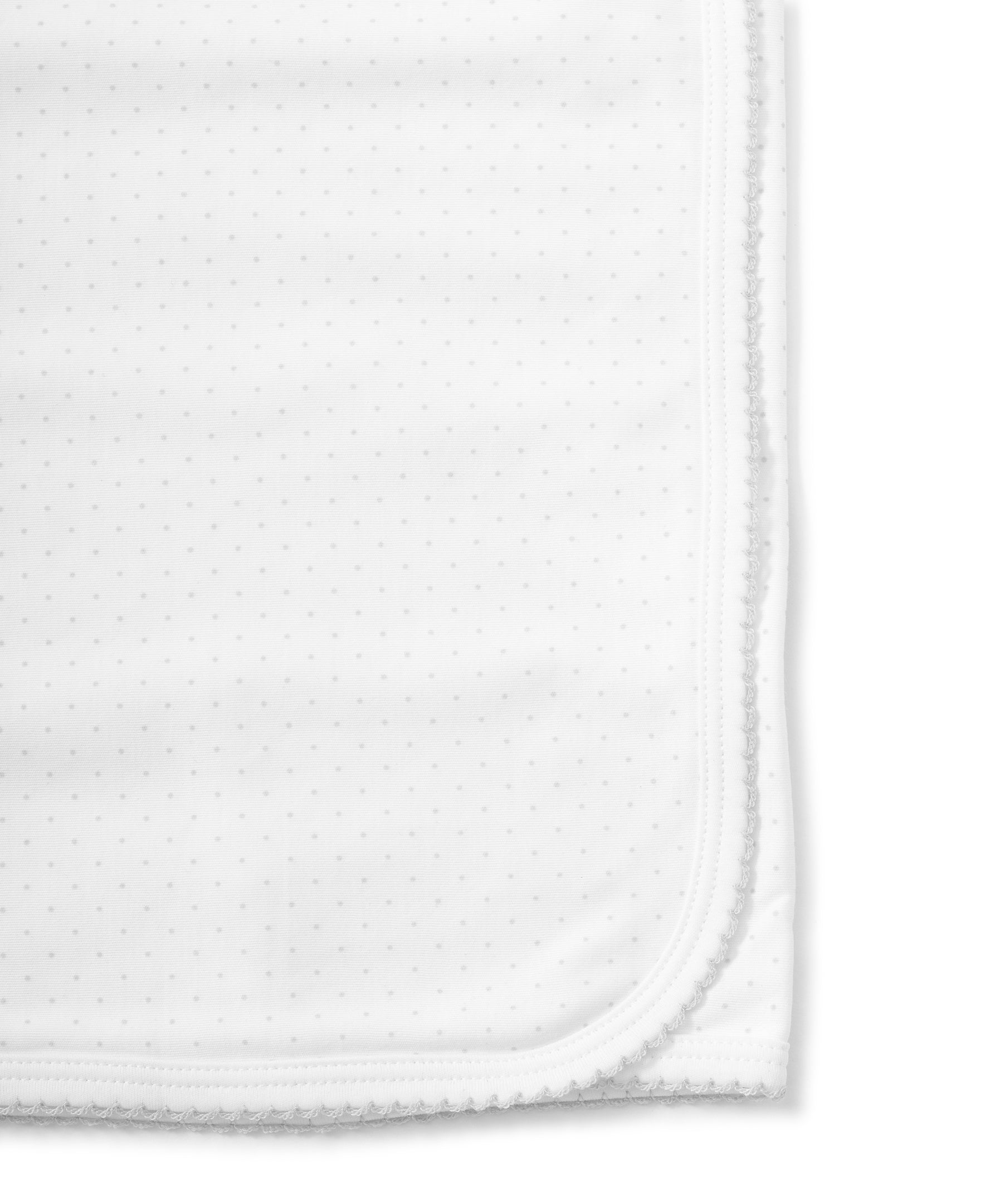 White/Silver New Kissy Dots Print Blanket - Kissy Kissy