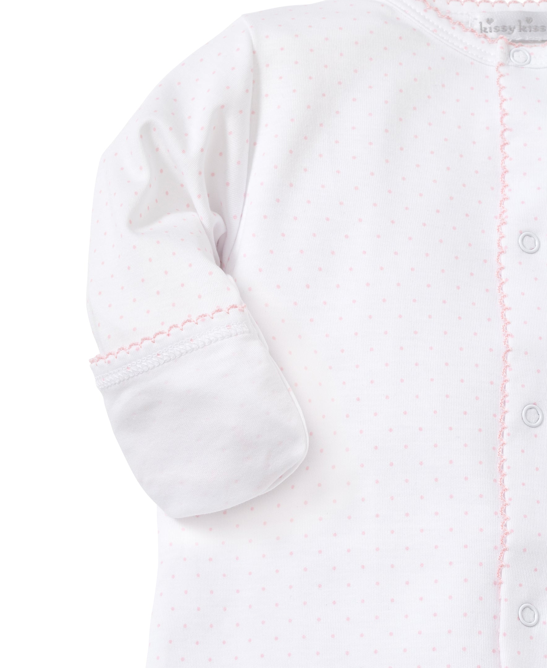 White/Pink New Kissy Dots Print Converter Gown - Kissy Kissy