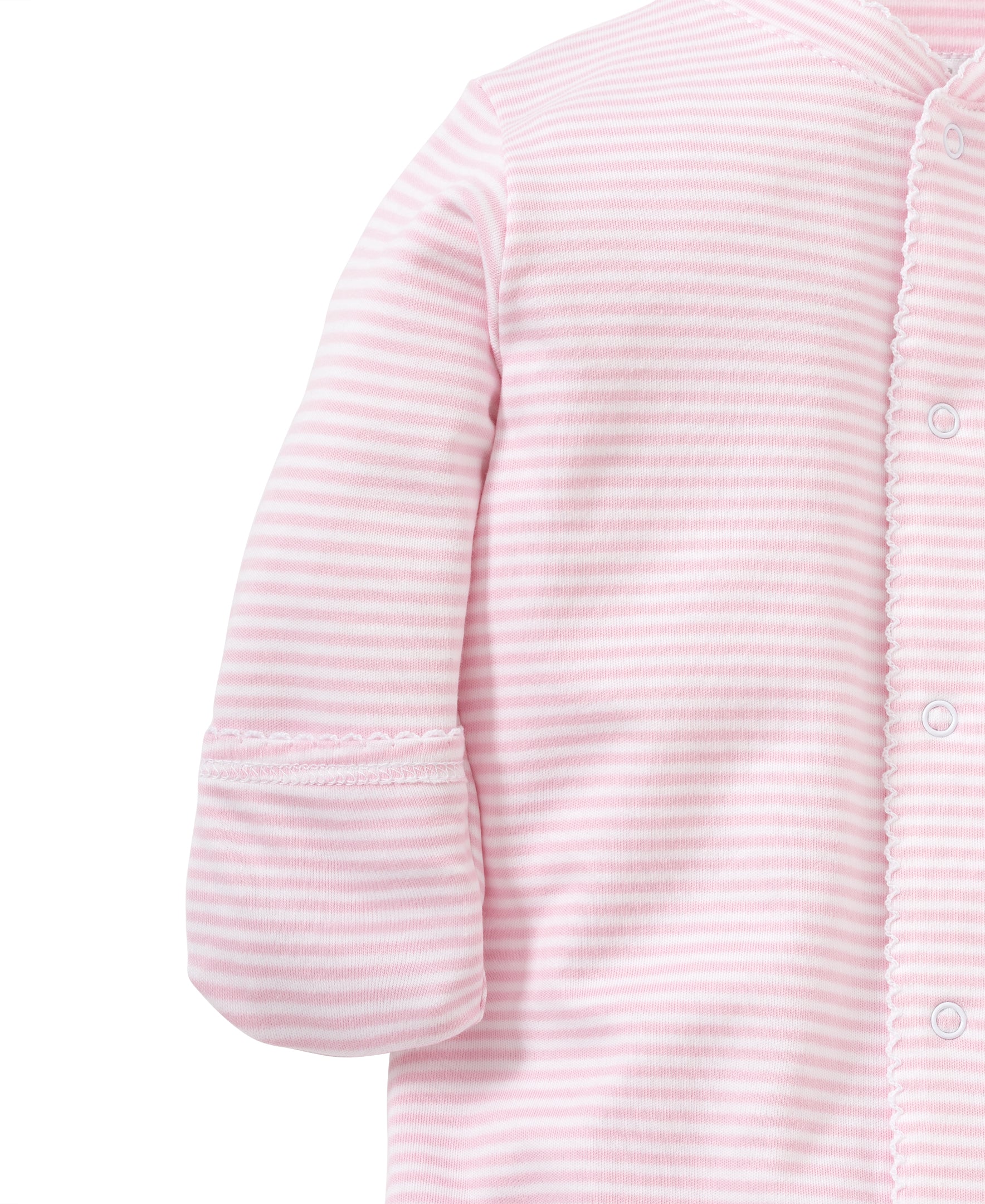 Personalized Pink Simple Stripes Convertible Gown - Kissy Kissy