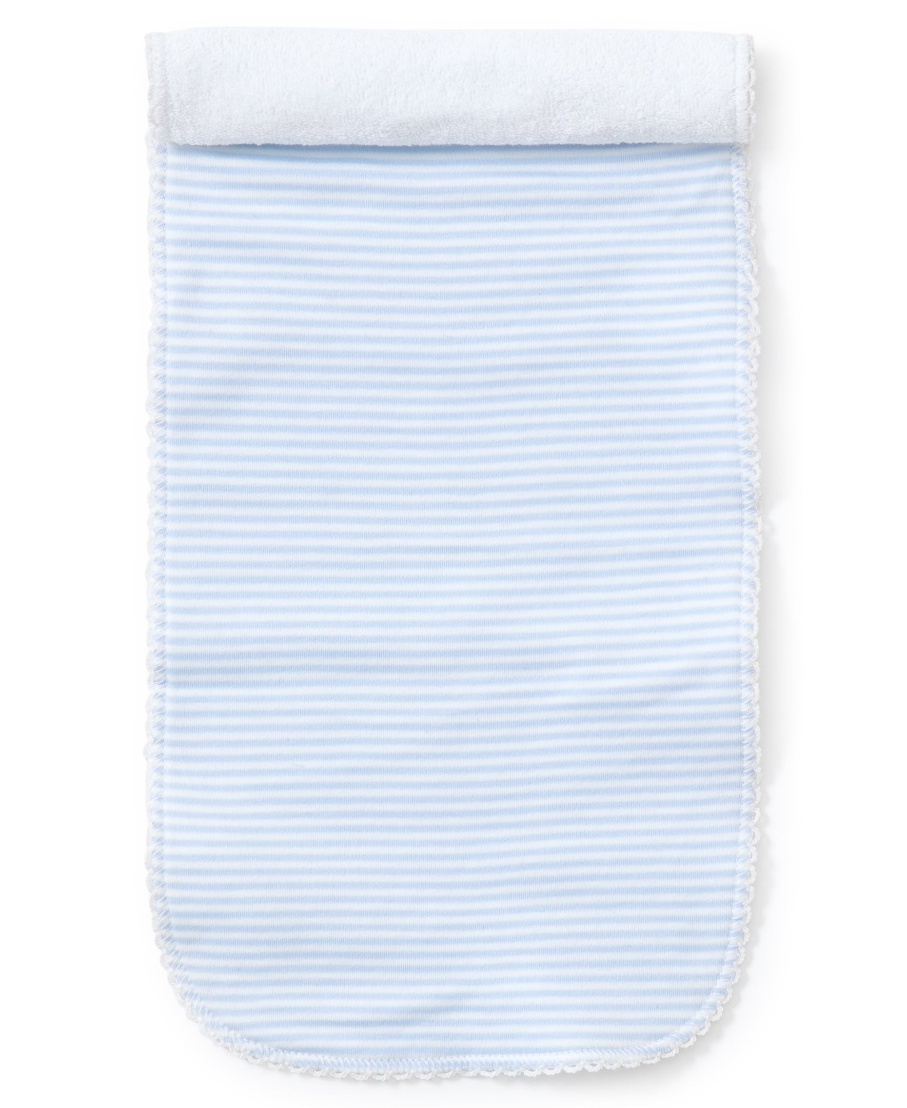 Simple Stripes Blue Burp Cloth - Kissy Kissy