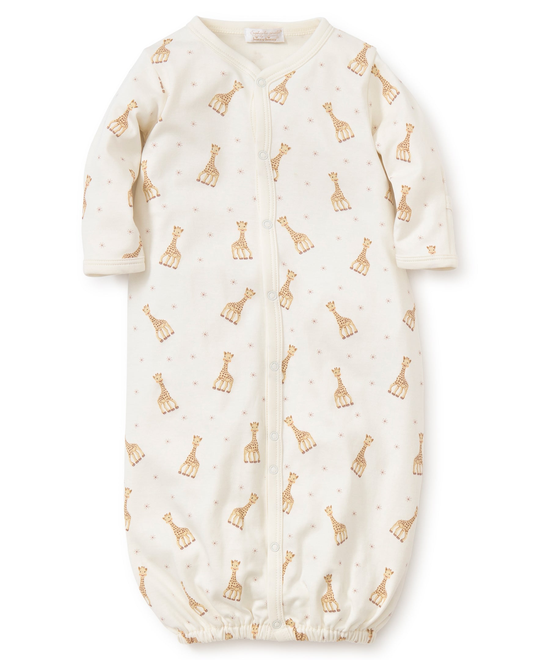 Sophie la girafe Ecru Print Converter Gown - Kissy Kissy