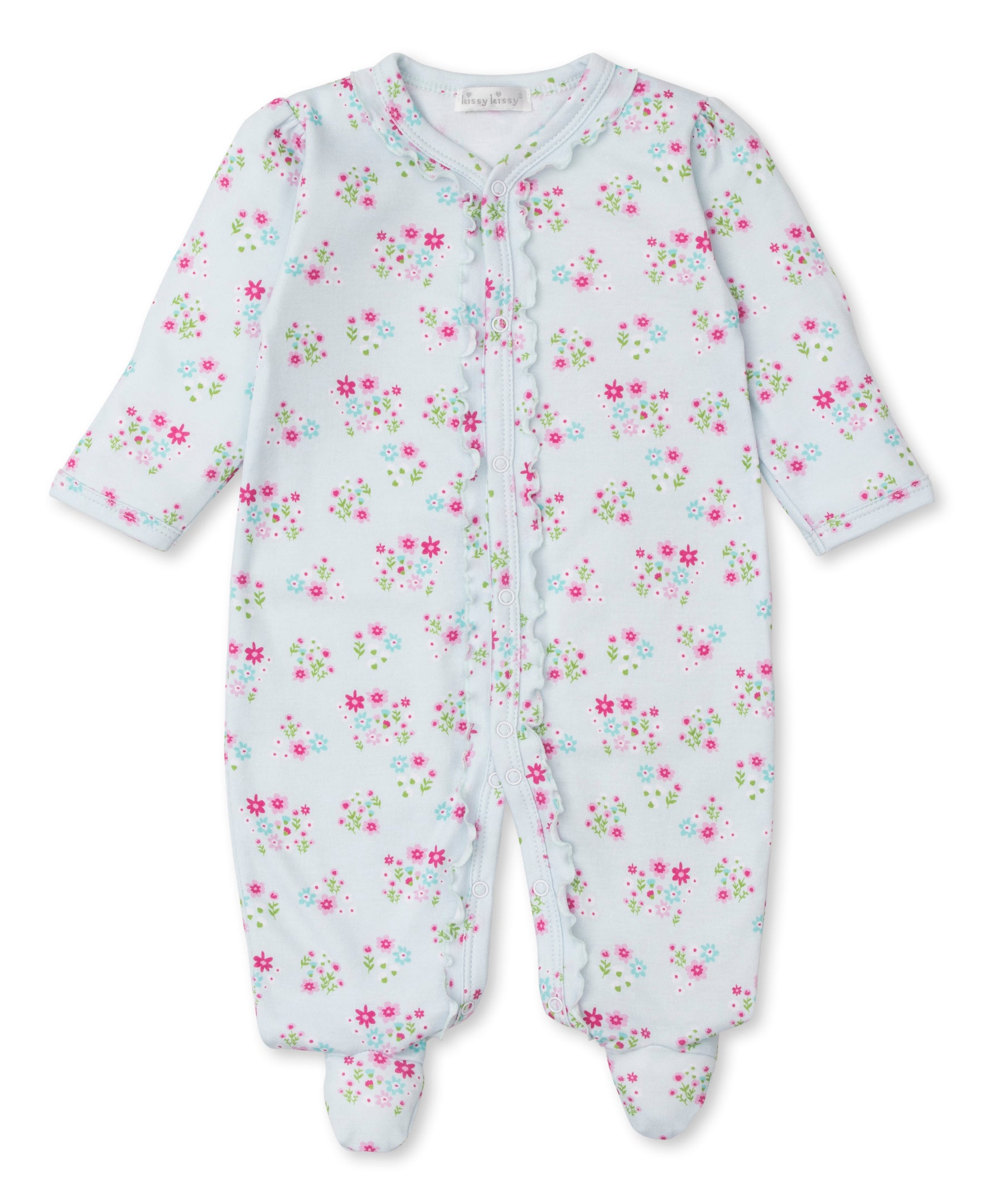 Bunny Blossoms Floral Footie - Kissy Kissy