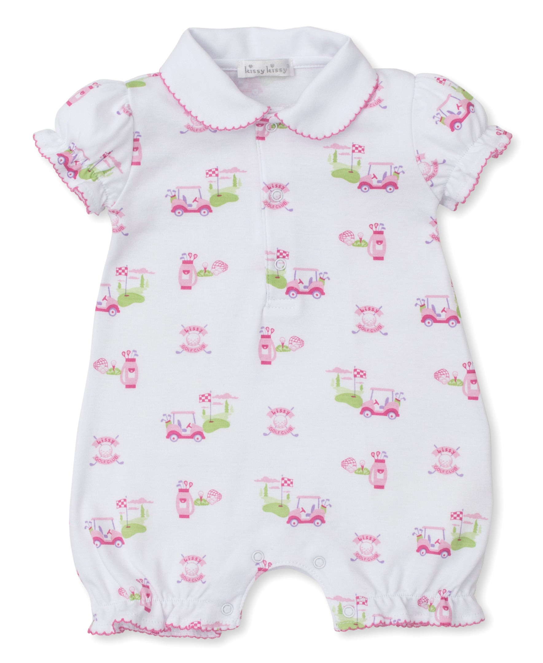 Kissy Golf Club Pink Short Playsuit