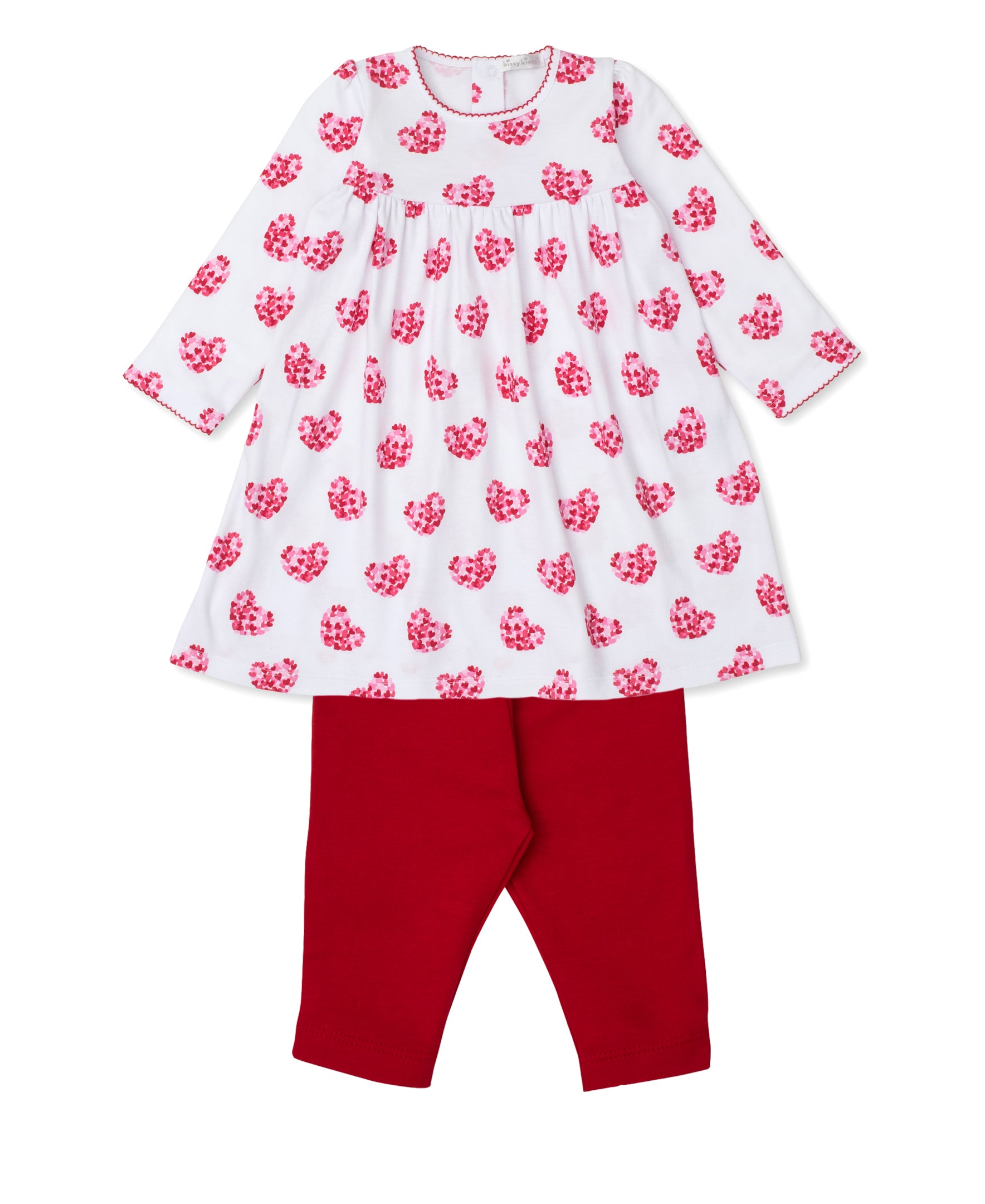 Heart of Hearts Toddler Dress Set - Kissy Kissy
