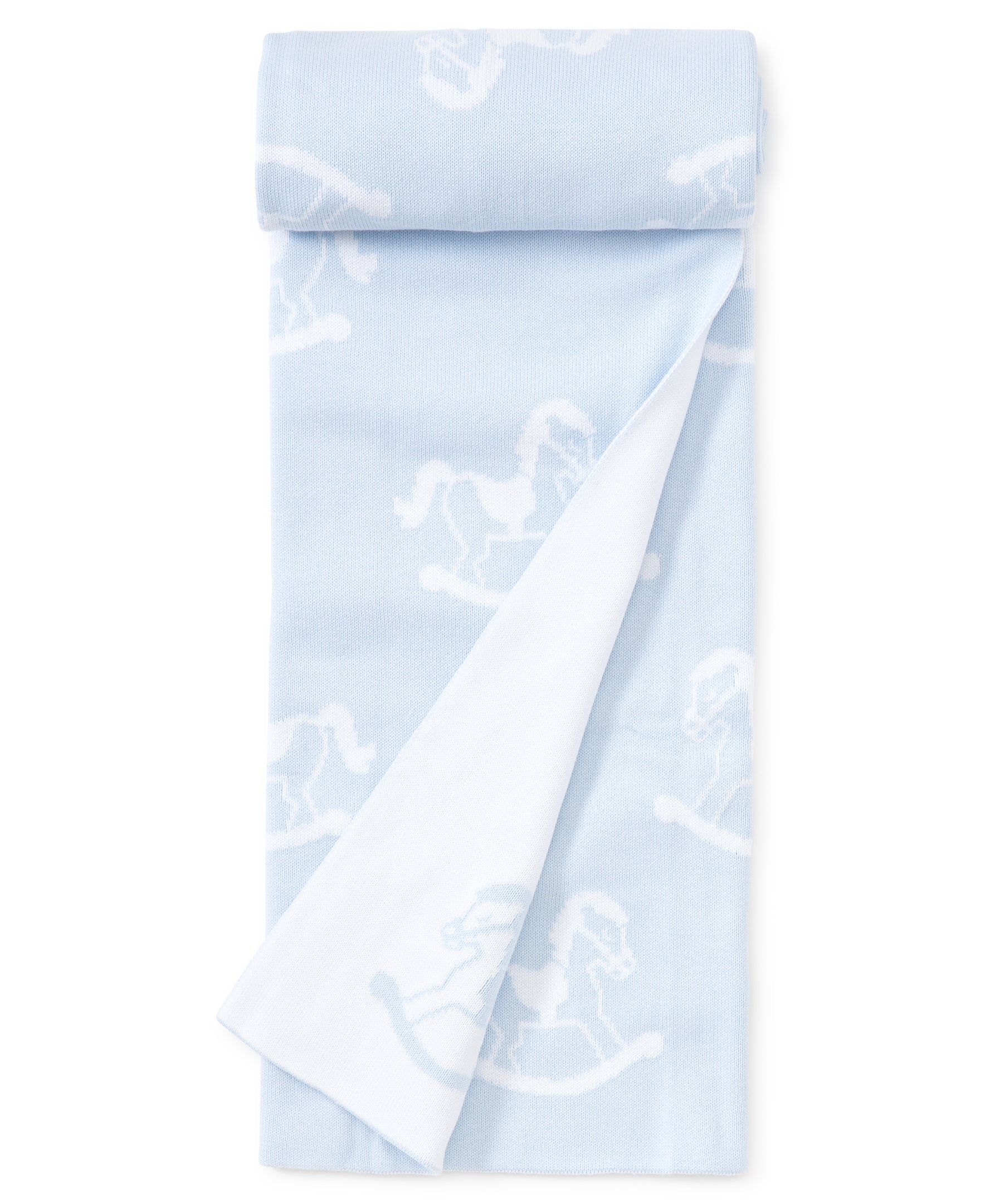 Blue Rocker Knit Novelty Blanket - Kissy Kissy