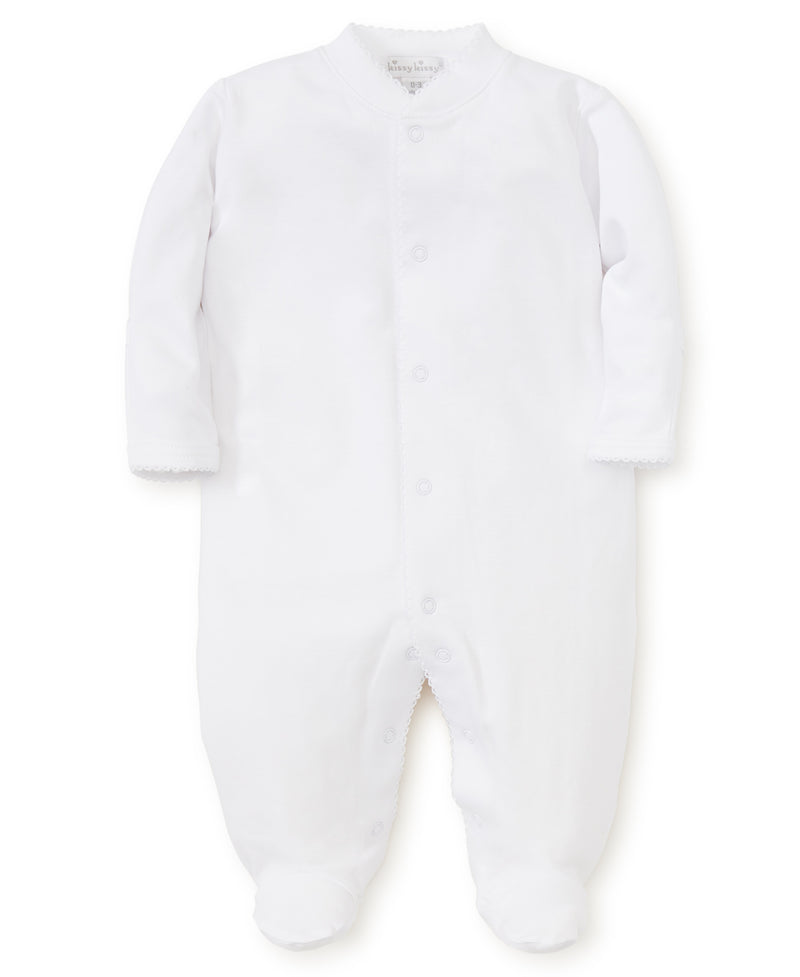 White Kissy Basics Footie main image 0