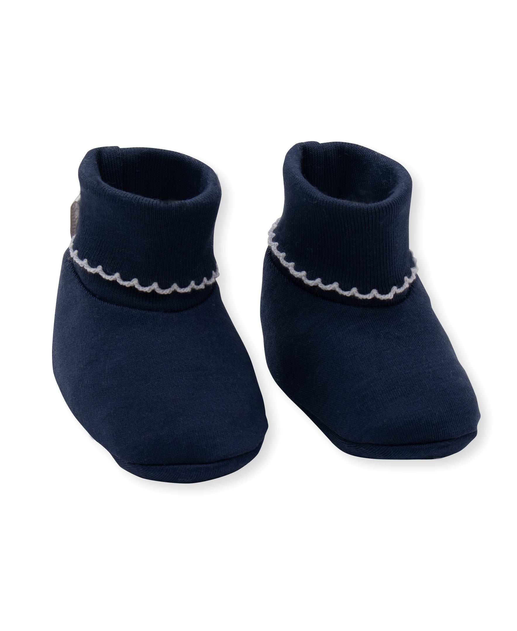 Navy Kissy Basics Booties - Kissy Kissy