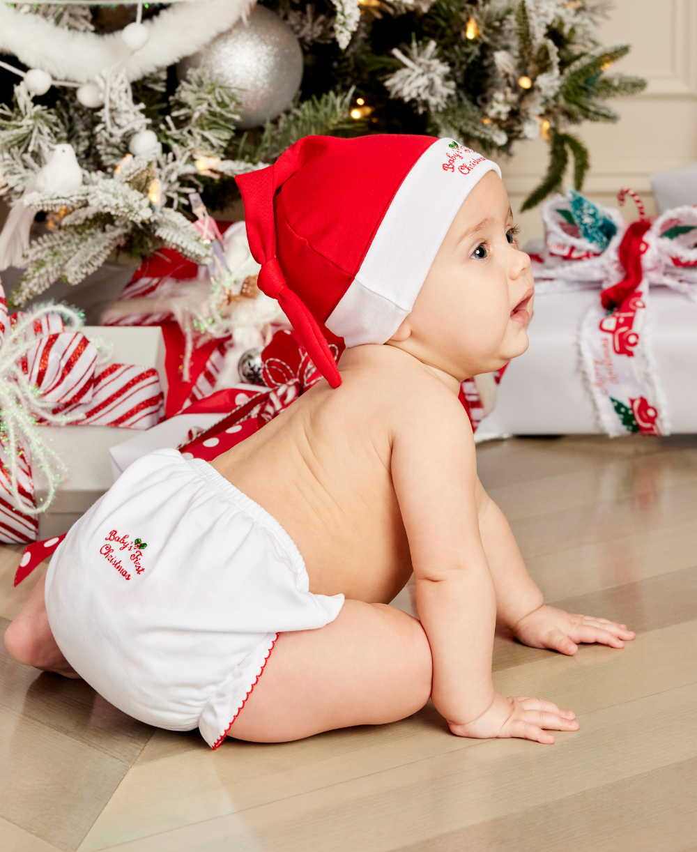 Baby's First Christmas 24 Diaper Cover - Kissy Kissy