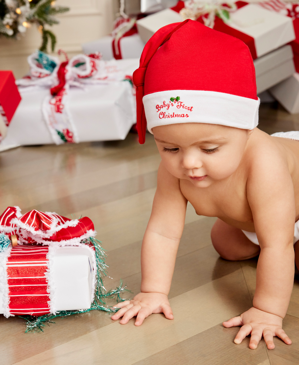 Baby's First Christmas 24 Stocking Hat - Kissy Kissy