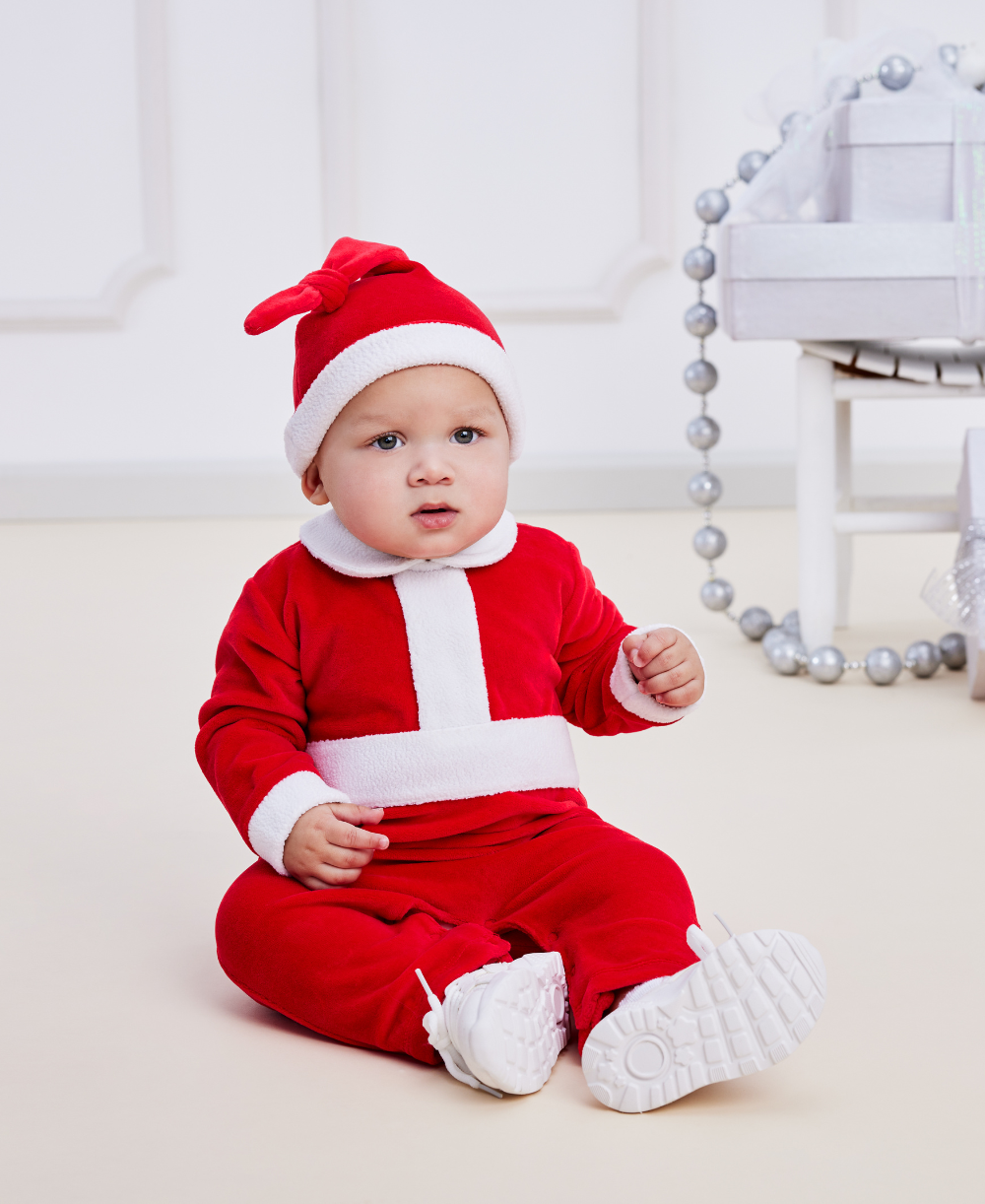 Christmas Magic Velour Playsuit - Kissy Kissy