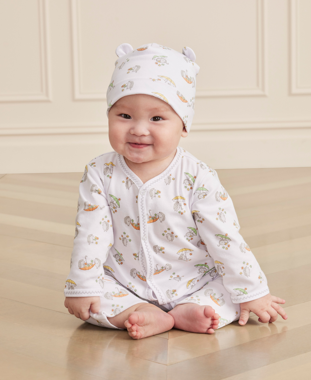 Hedgehogs Fall Showers Playsuit - Kissy Kissy