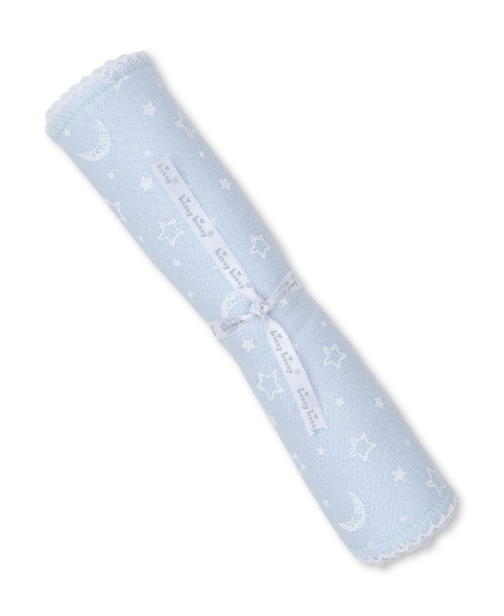 Crescent Moonlight Blue Burp Cloth