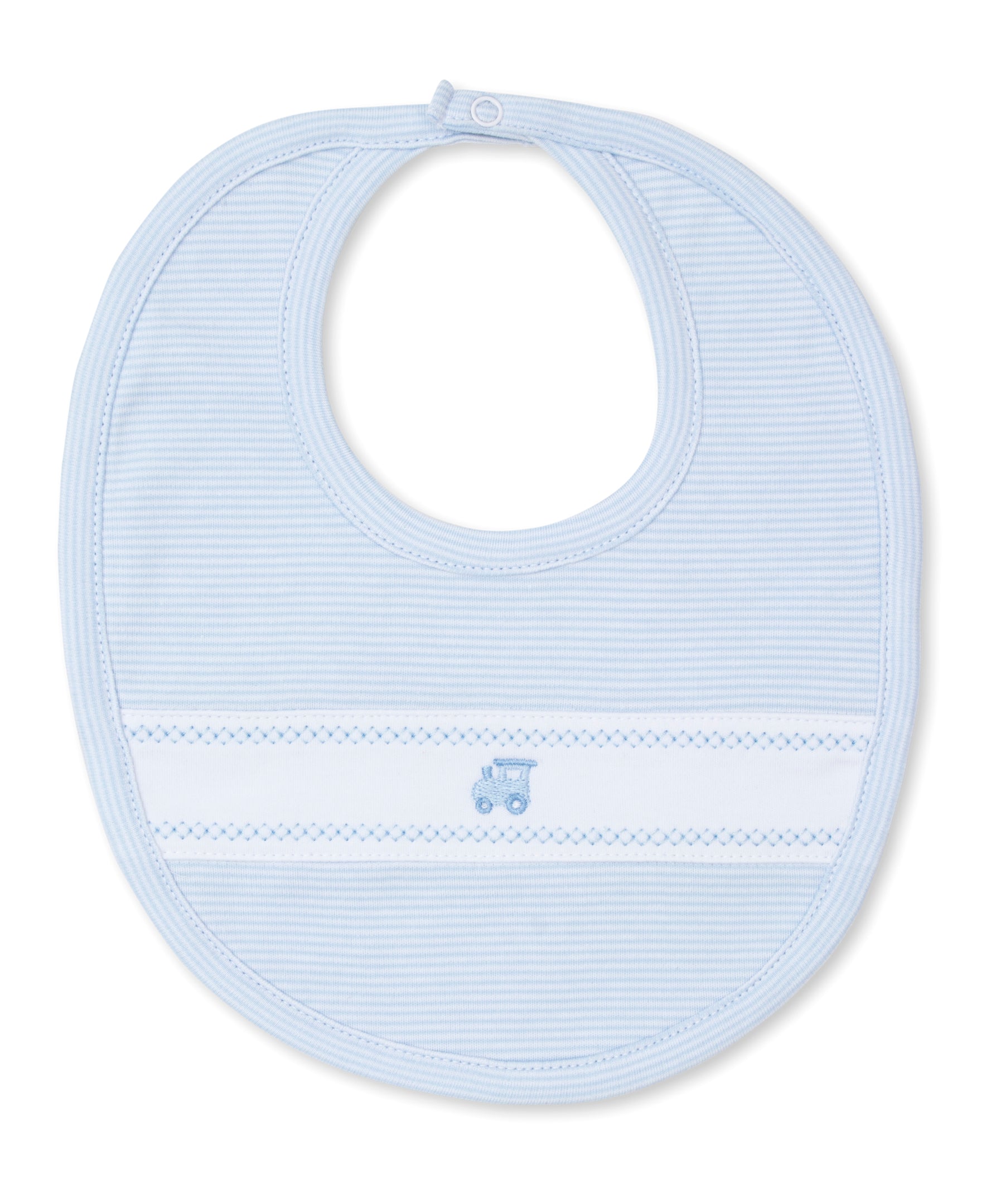 Classic Treasures FA24 Blue Stripe Bib - Kissy Kissy