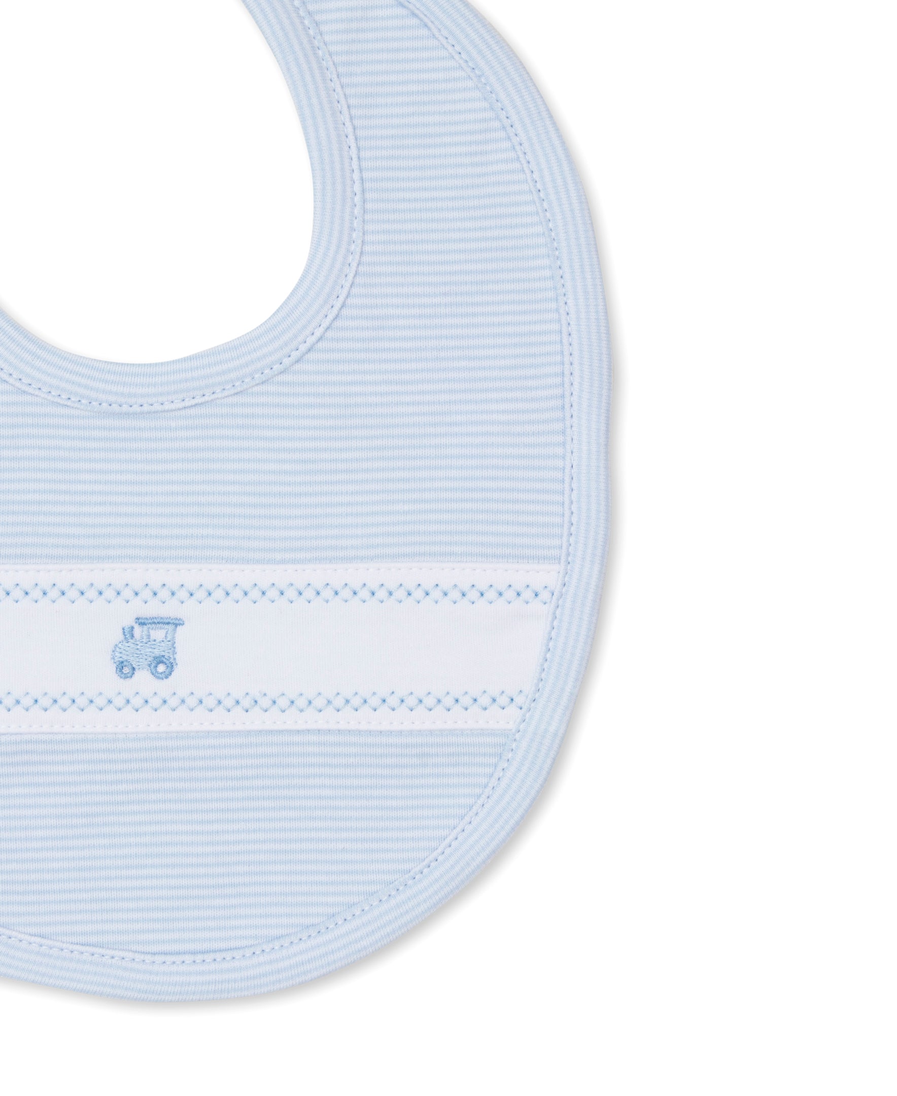 Classic Treasures FA24 Blue Stripe Bib - Kissy Kissy