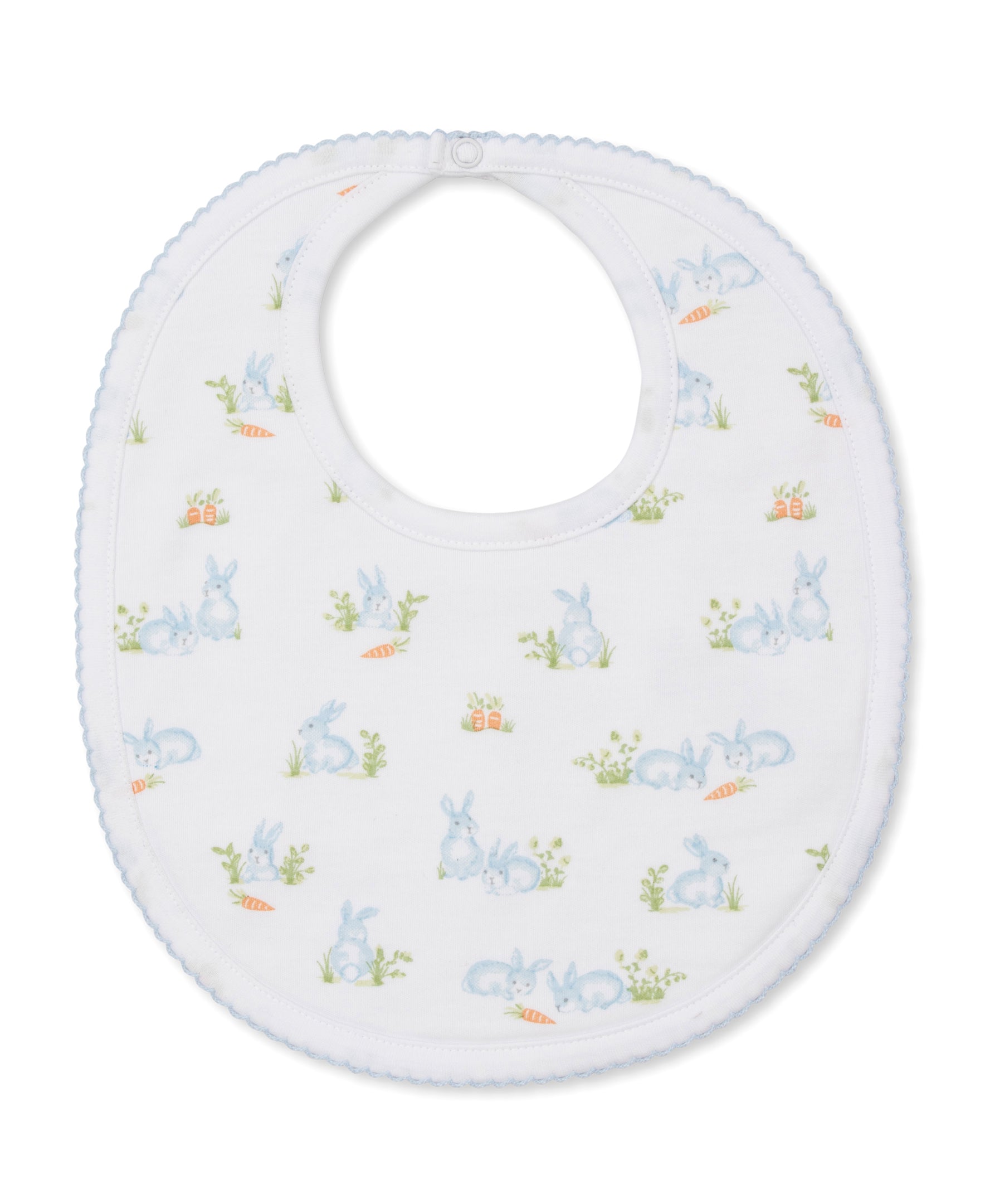 Baby Bunny Patch Blue Bib - Kissy Kissy