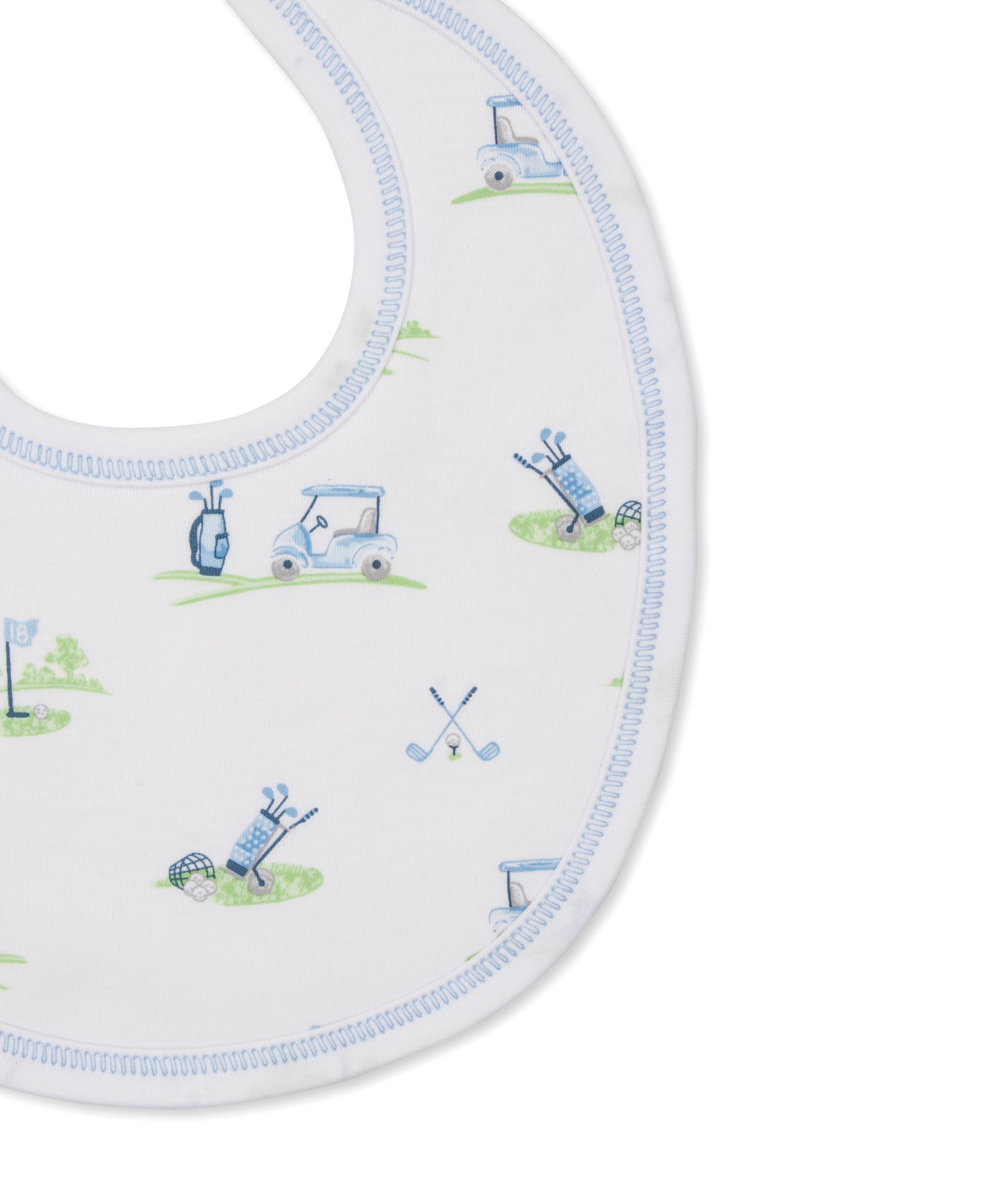 Fairway Foursome Blue Bib - Kissy Kissy