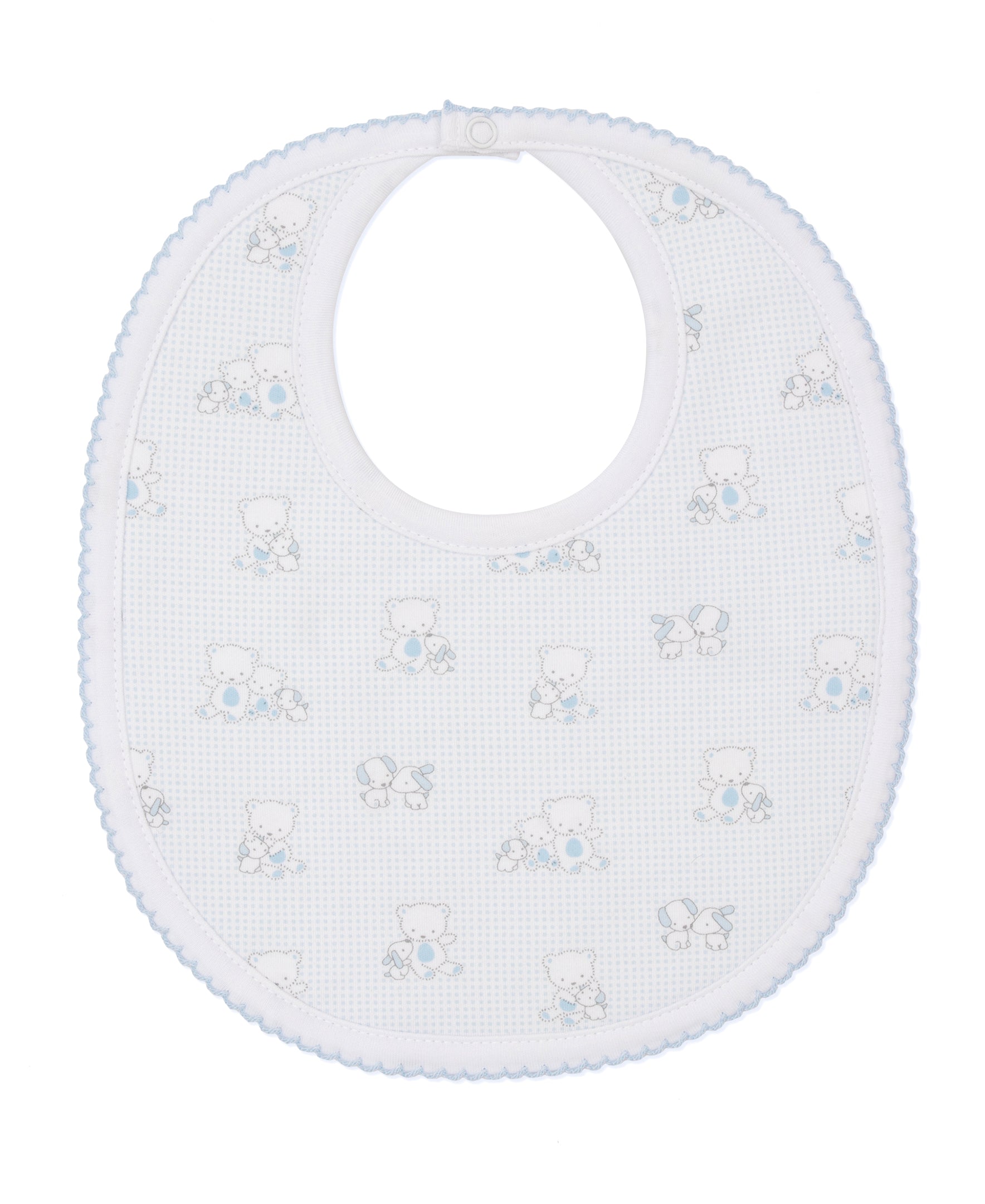 Beary Besties Blue Bib - Kissy Kissy