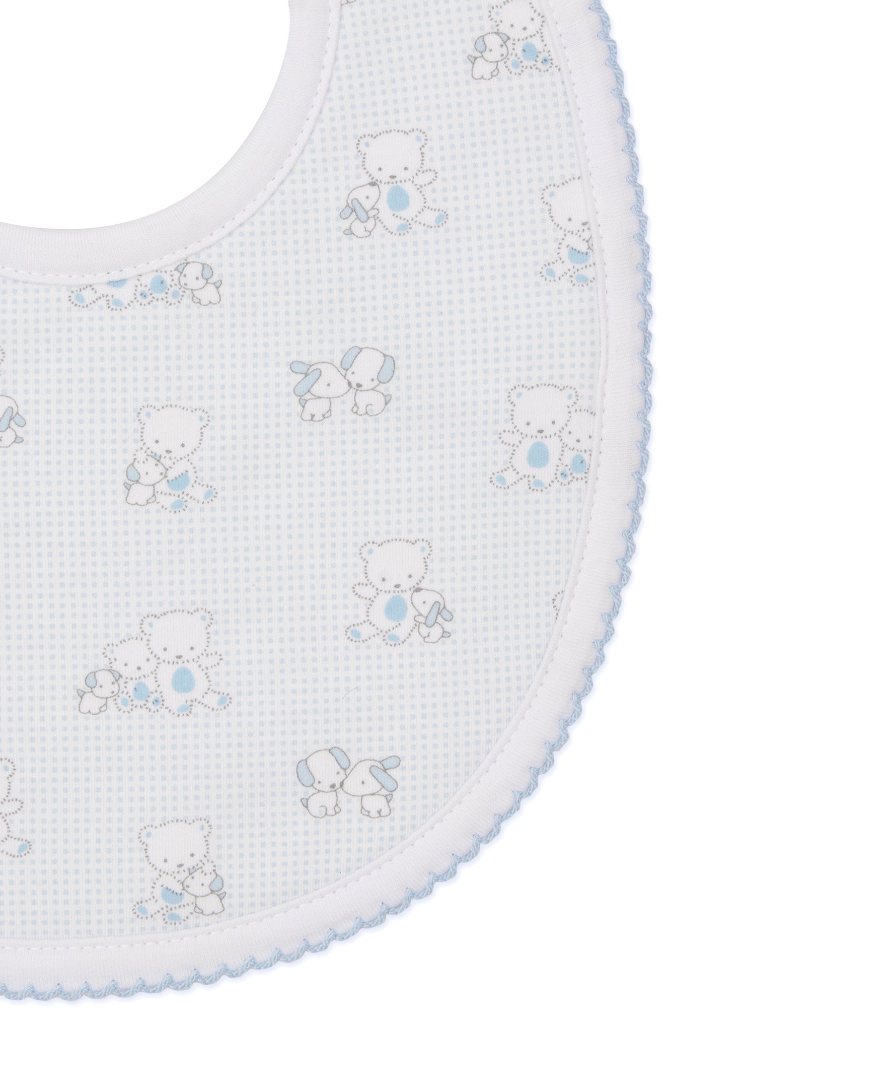 Beary Besties Blue Bib - Kissy Kissy