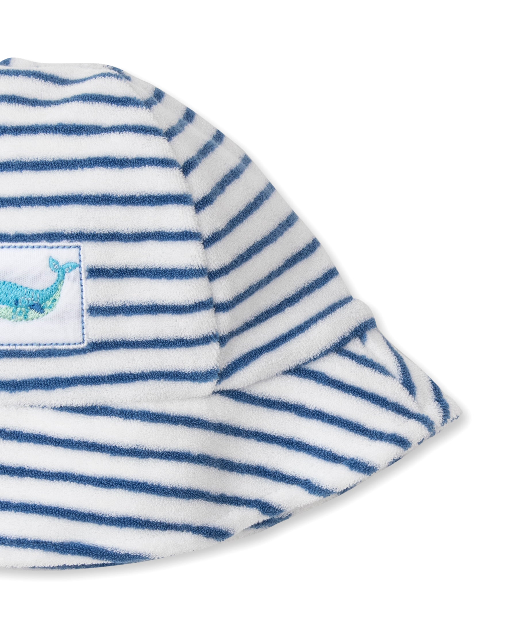 Watercolor Whales Terry Stripe Sunhat