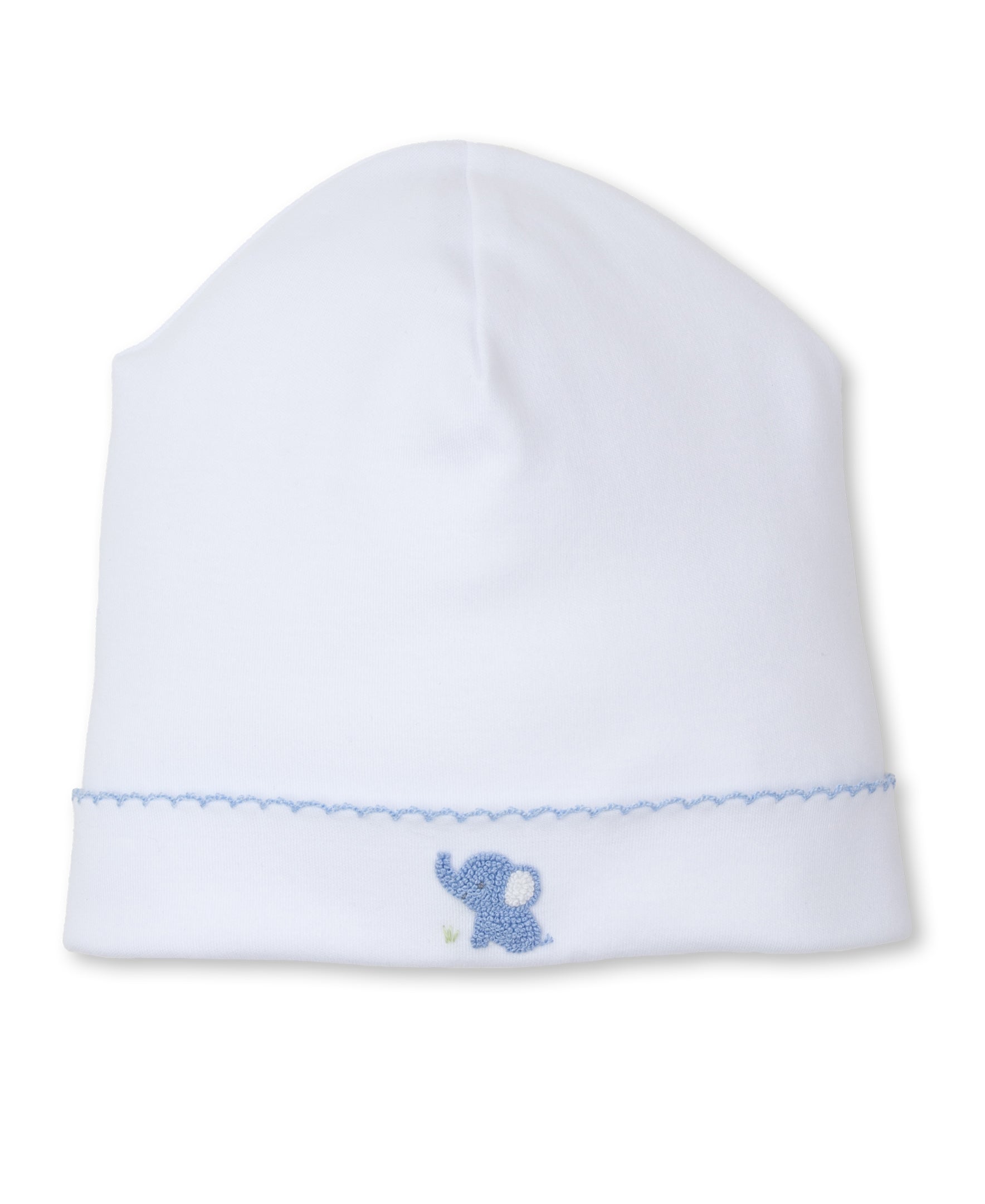 SCE Jungle Mates White/Blue Hand Emb. Hat - Kissy Kissy