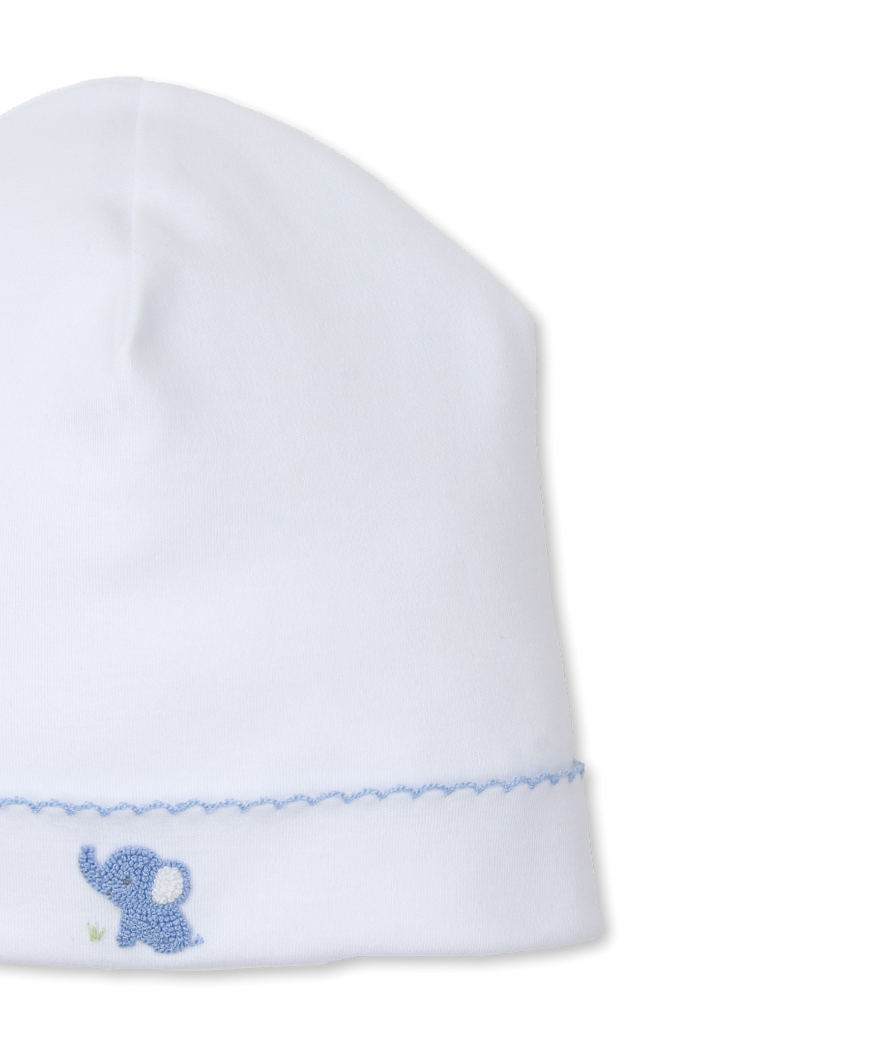 SCE Jungle Mates White/Blue Hand Emb. Hat - Kissy Kissy