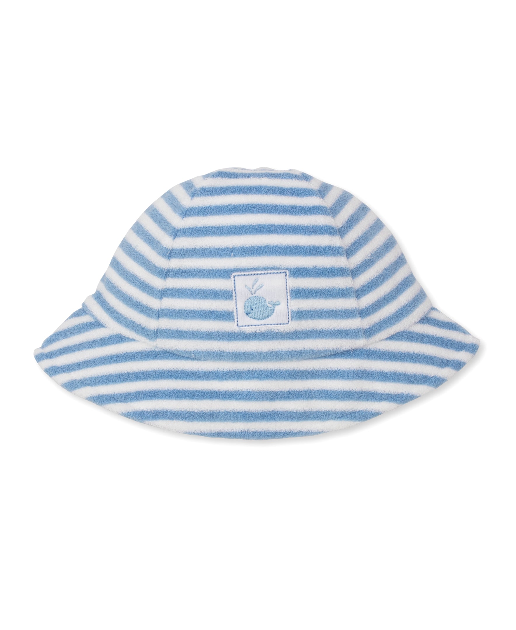 Whale Wonder Blue Stripe Terry Sunhat - Kissy Kissy