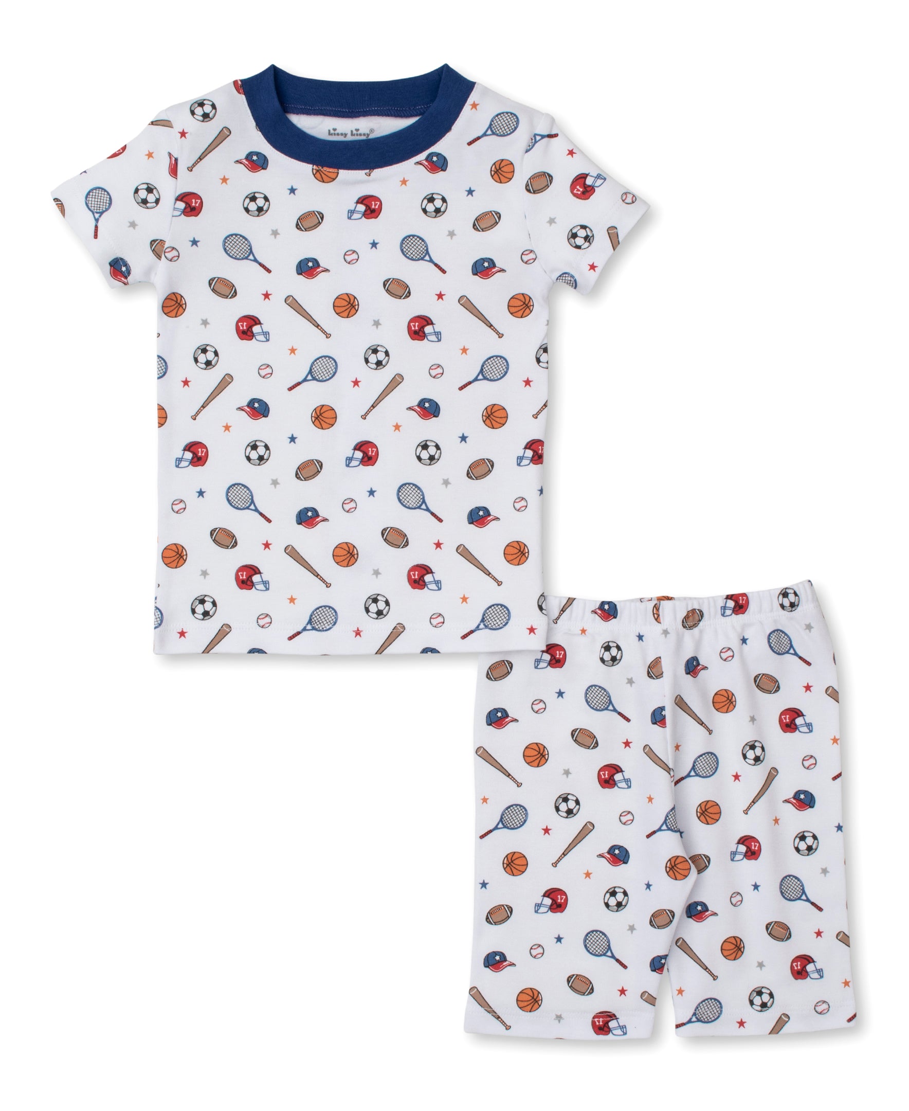 Sports Lineup Toddler Short Pajama Set - Kissy Kissy