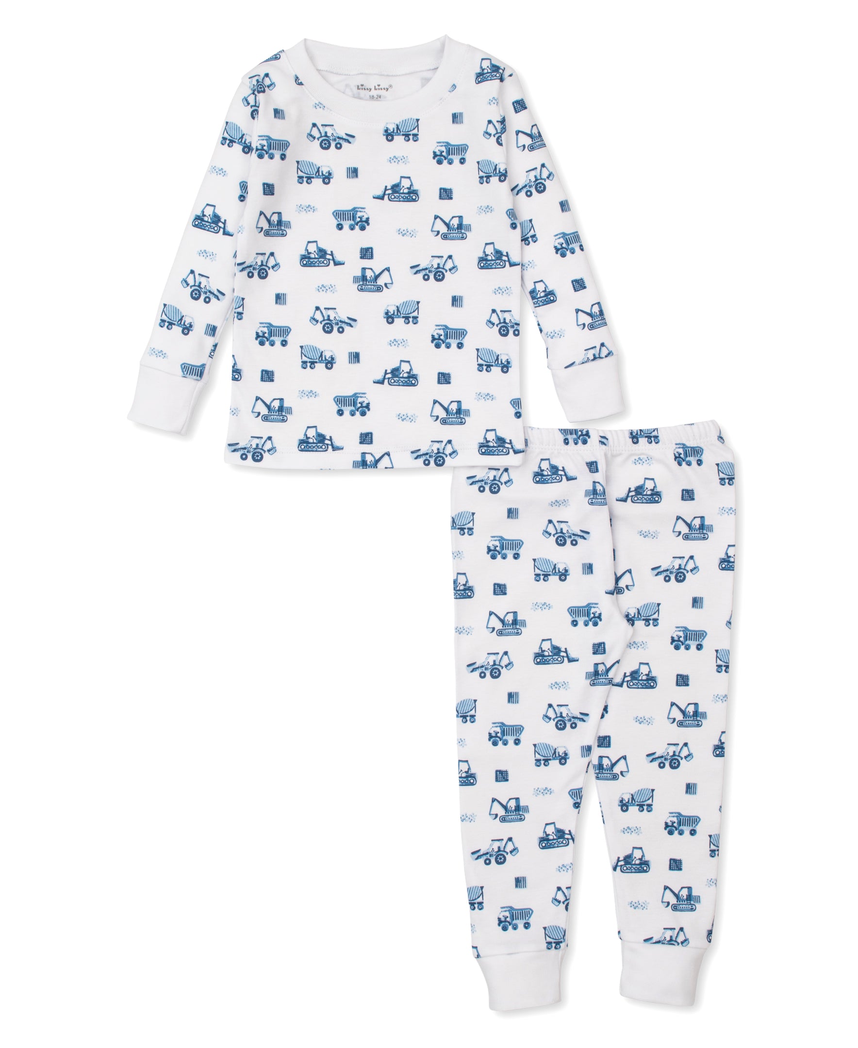 Construction Trucks Toddler Pajama Set - Kissy Kissy