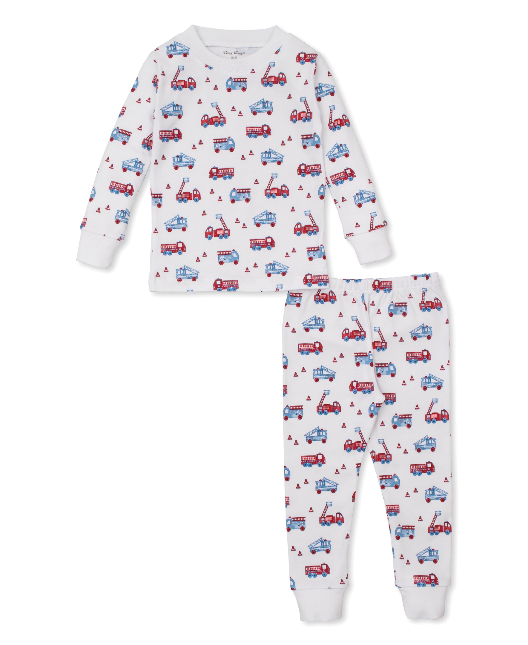 Flashing Firetrucks Pajama Set - Kissy Kissy