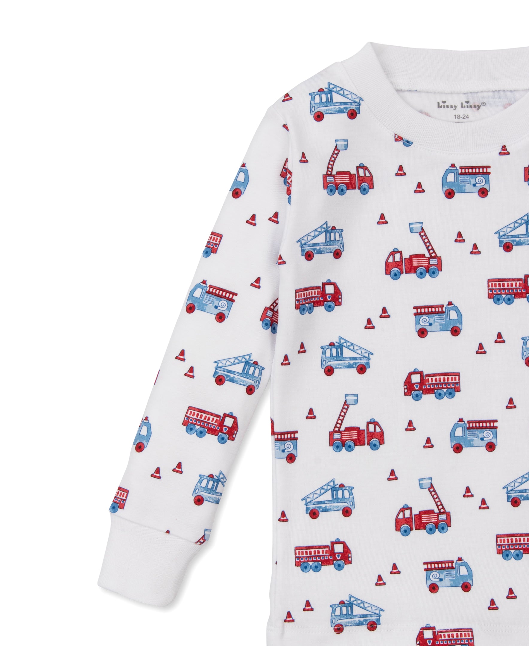 Flashing Firetrucks Pajama Set - Kissy Kissy