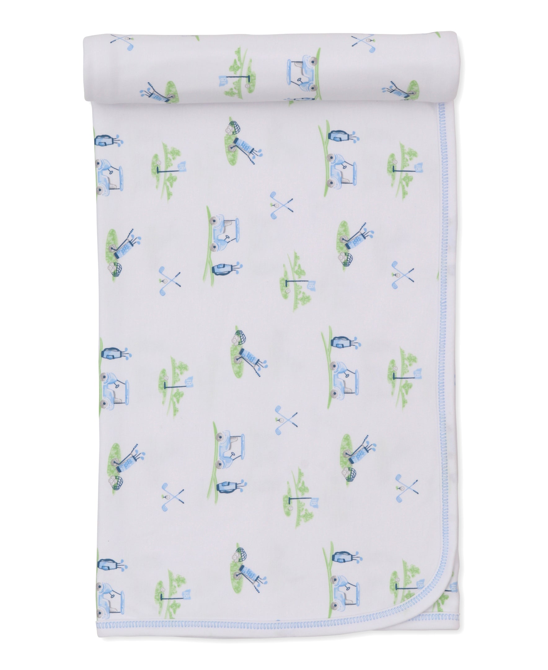 Fairway Foursome Blue Blanket - Kissy Kissy