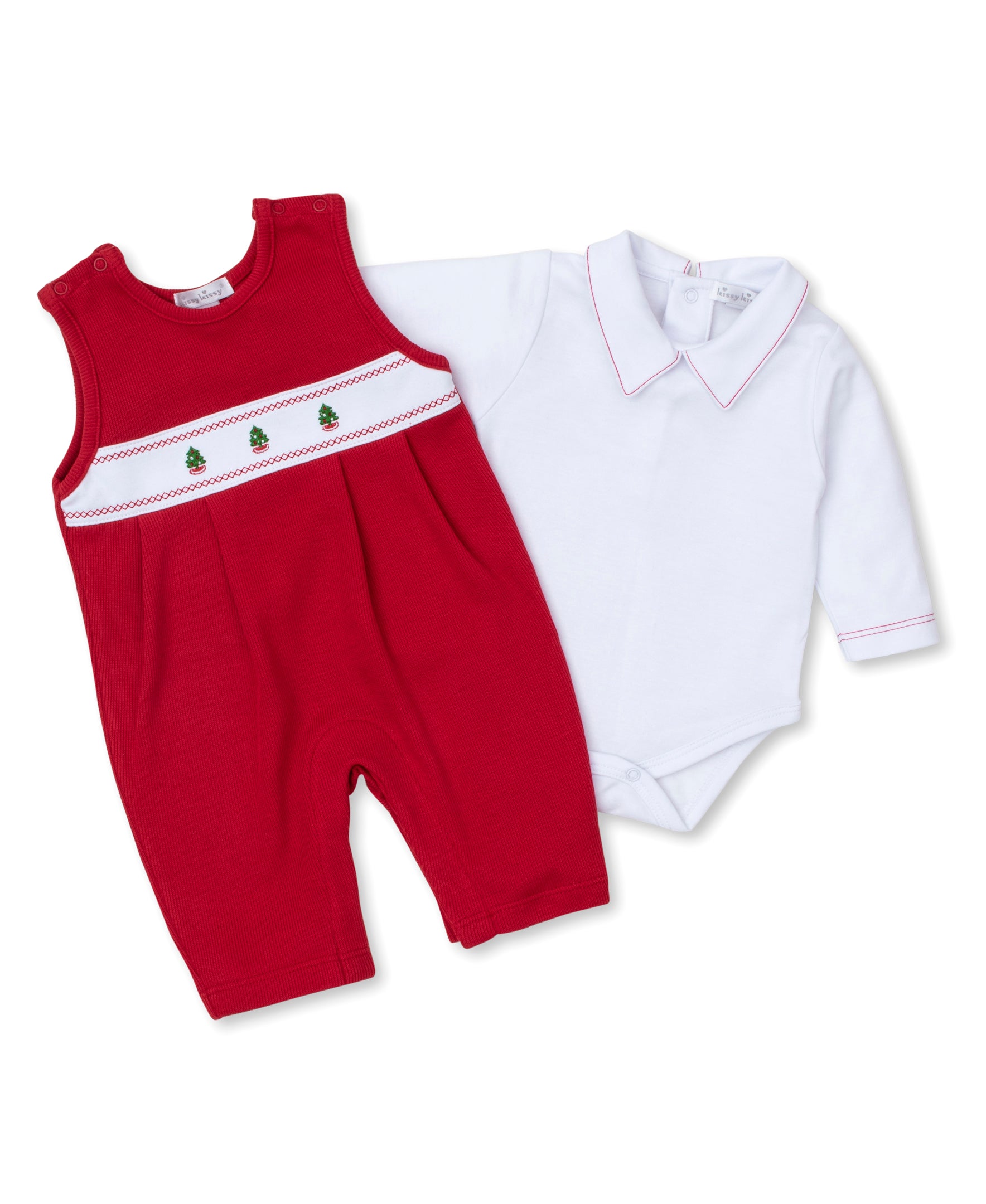 Classic Treasures Holiday FA24 Overall Set - Kissy Kissy