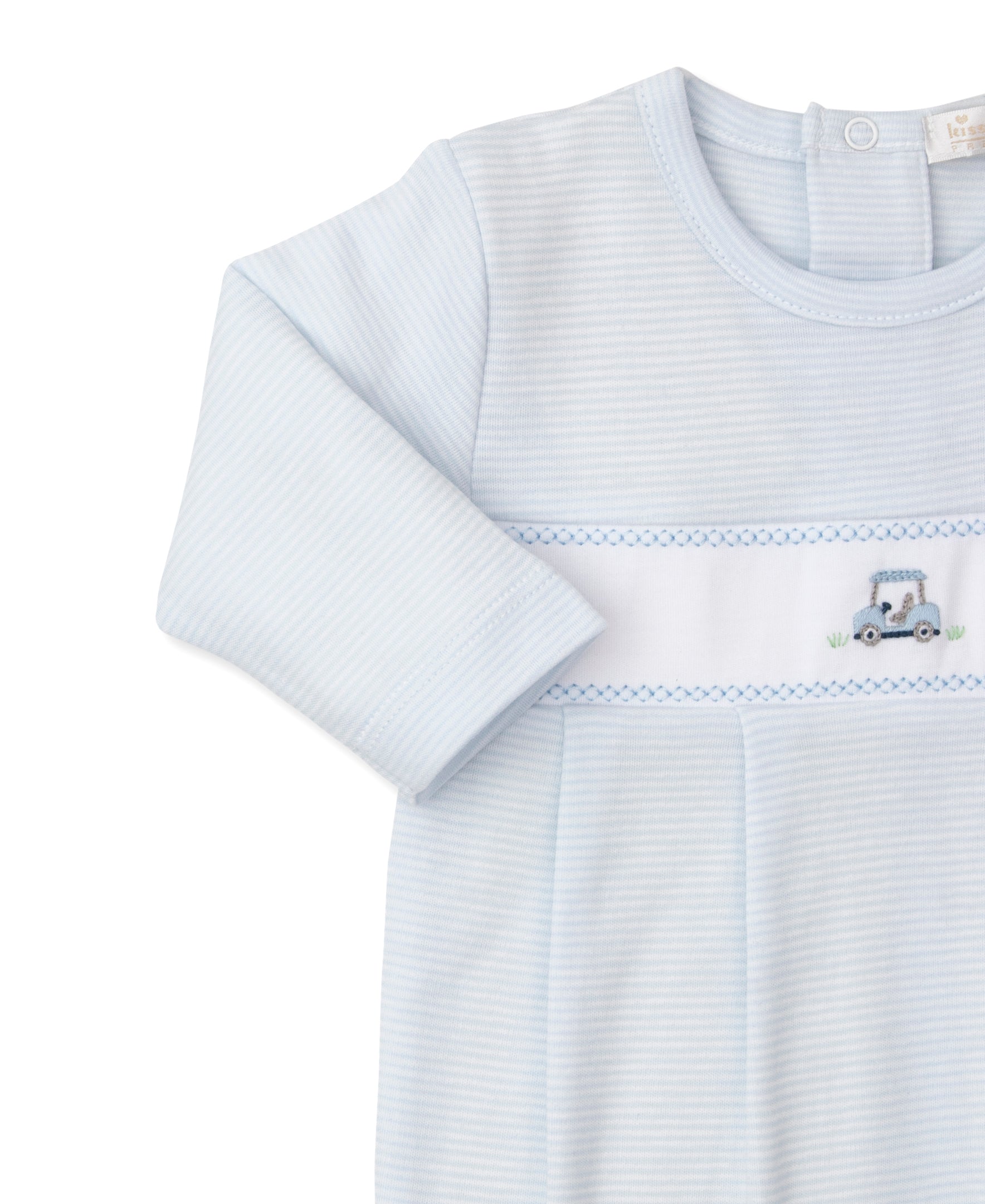 Premier Kissy Golf Club Hand Emb. Stripe Footie - Kissy Kissy