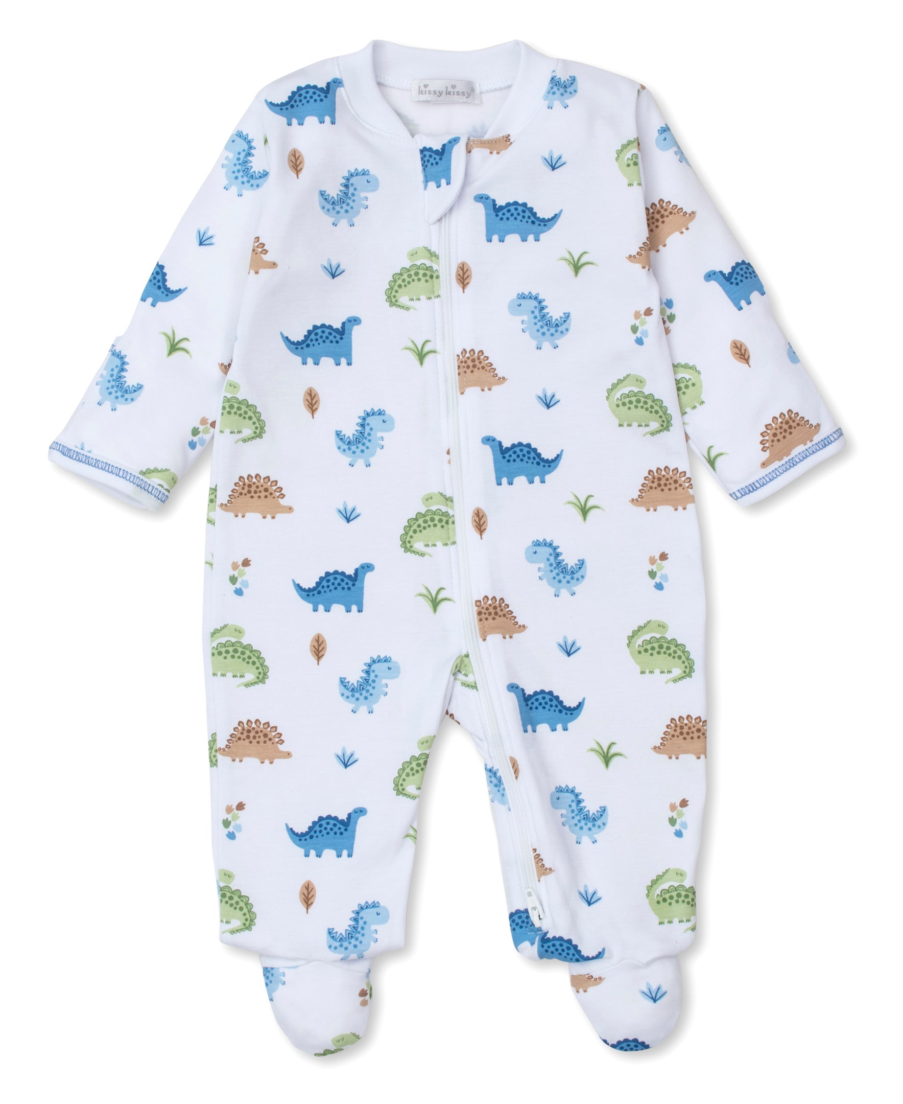 Dinosaur Domain Zip Footie - Kissy Kissy