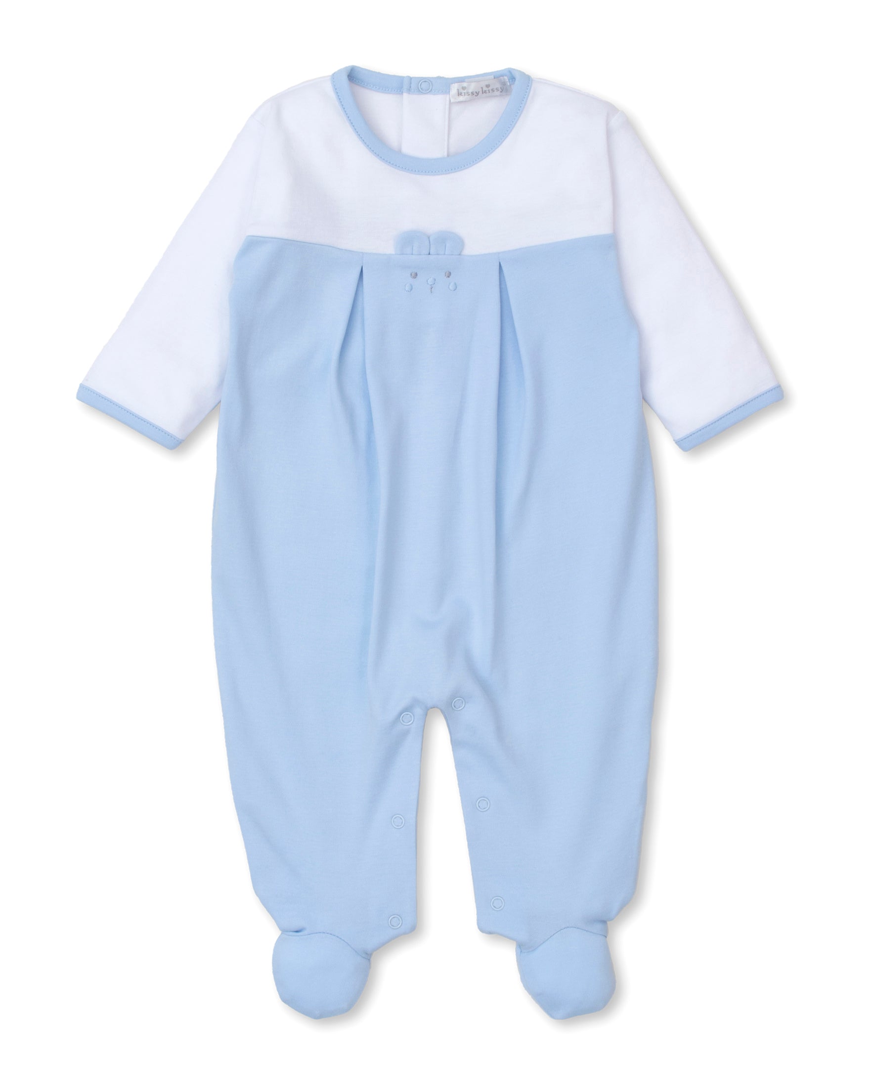 Beary Best Friends Blue/White Footie