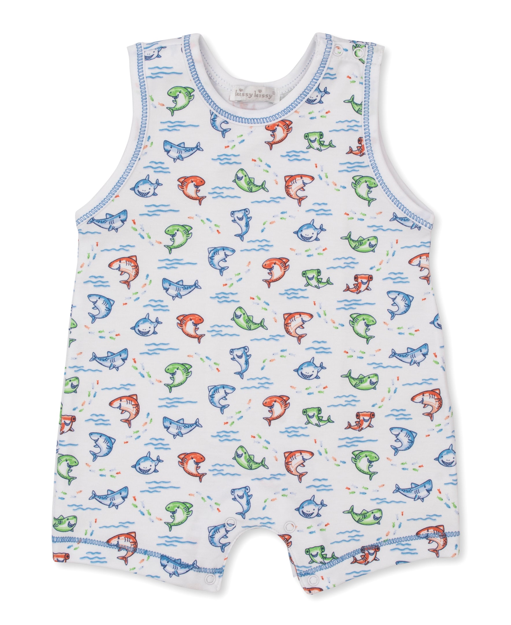 Shark Grins Sleeveless Playsuit - Kissy Kissy