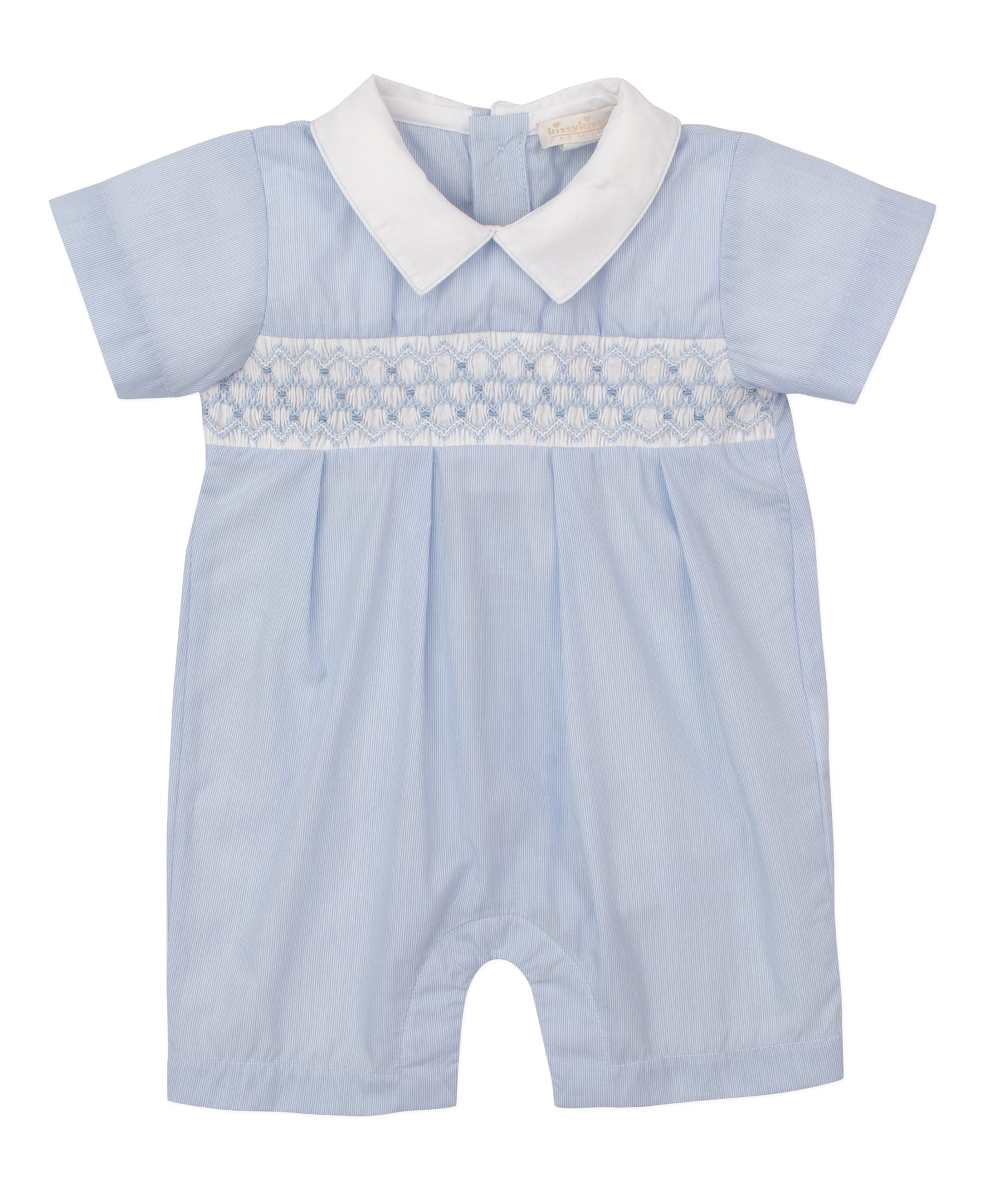 CLB Summer 25 Blue Woven Short Playsuit - Kissy Kissy