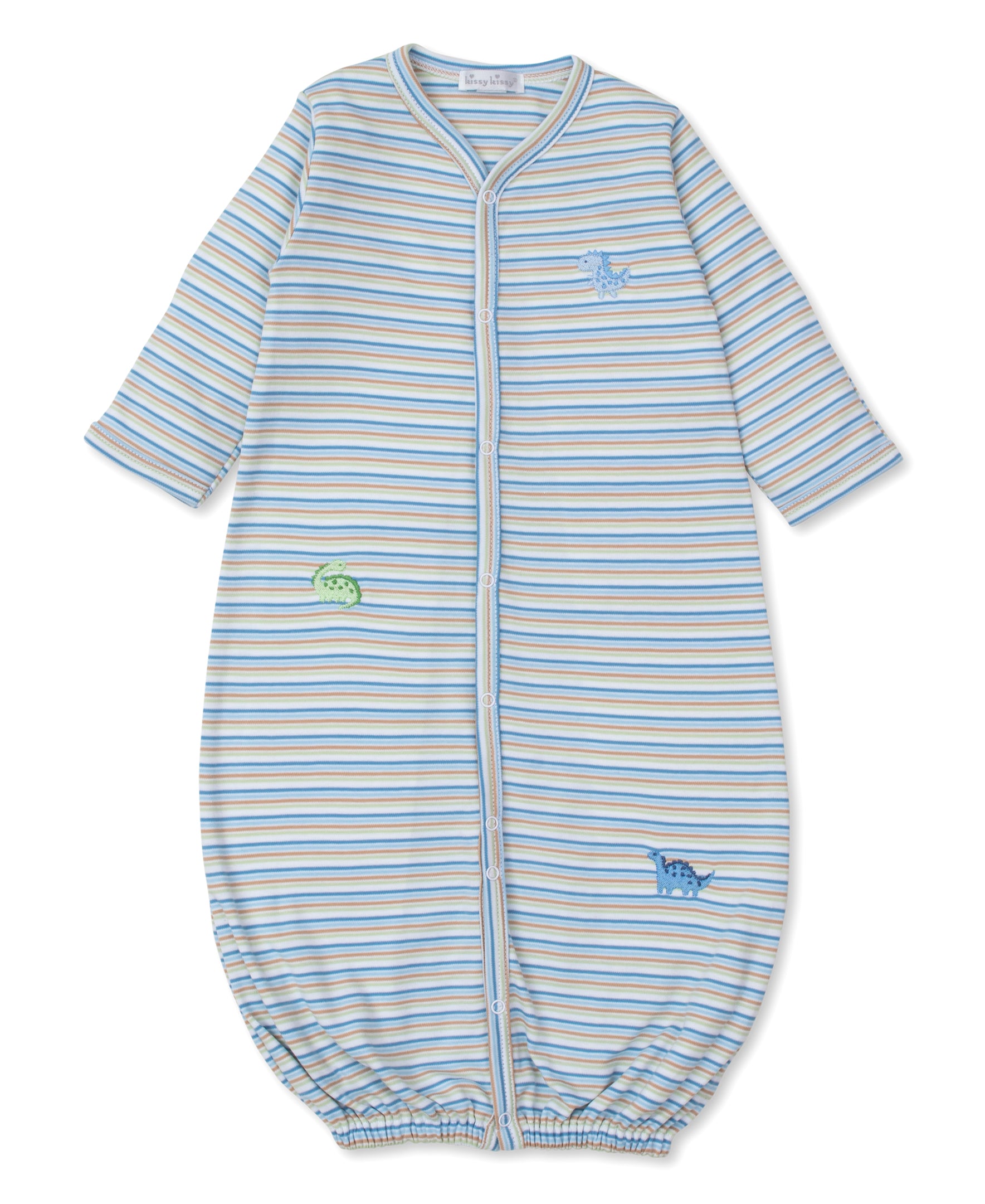 Dinosaur Domain Stripe Convertible Gown - Kissy Kissy