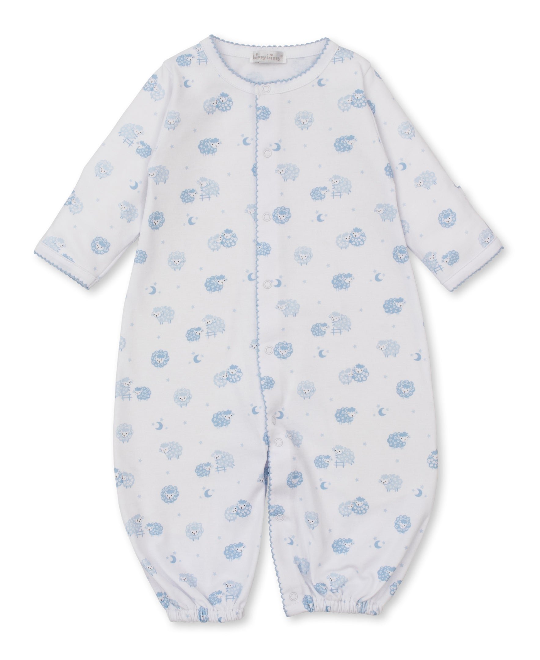 Baa Baa Baby Sheep Blue Convertible Gown - Kissy Kissy