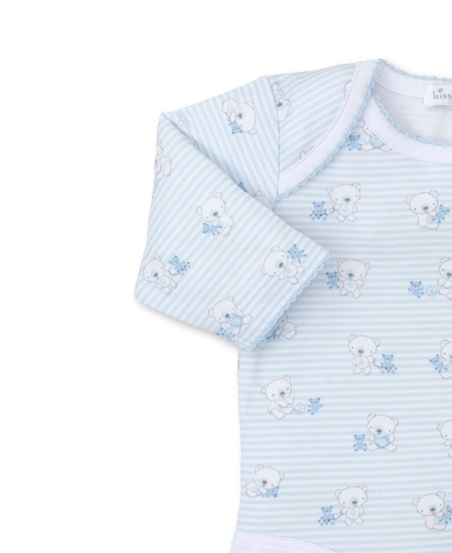 Beary Best Friends Blue Footed Pant Set