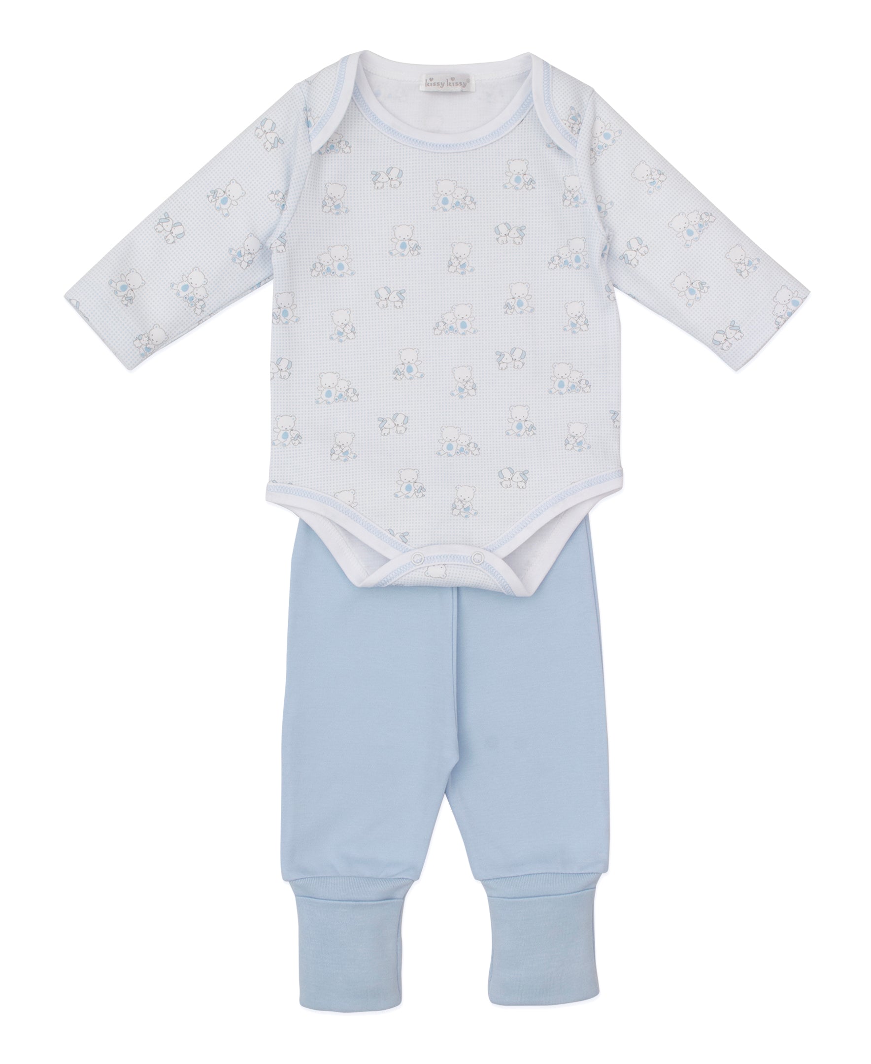 Beary Besties Blue Pant Set - Kissy Kissy