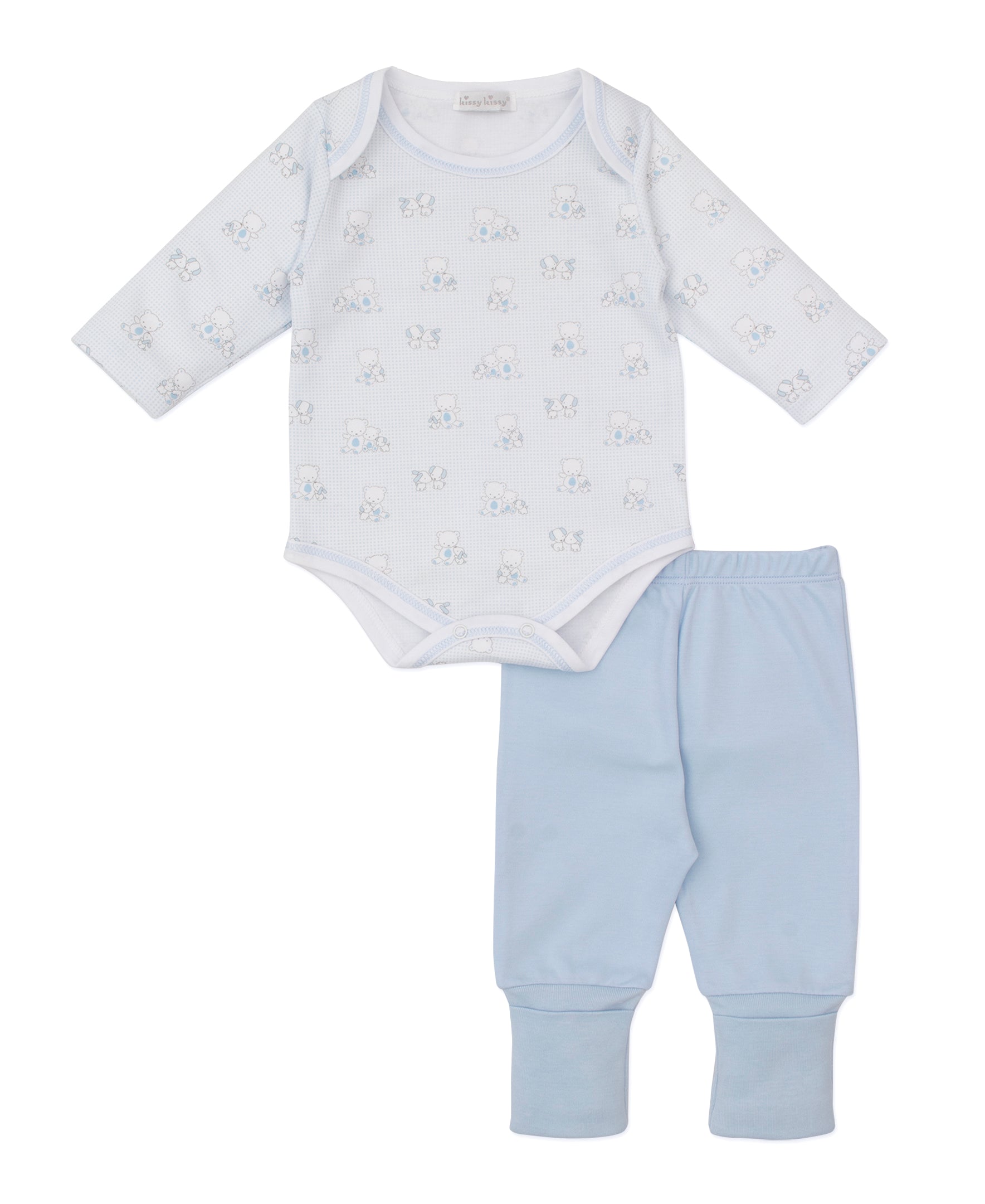 Beary Besties Blue Pant Set - Kissy Kissy