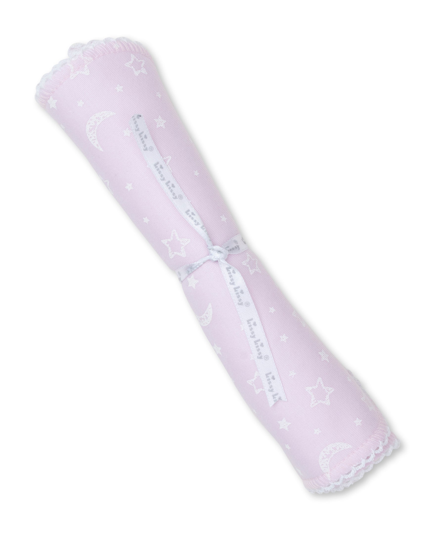 Crescent Moonlight Pink Burp Cloth