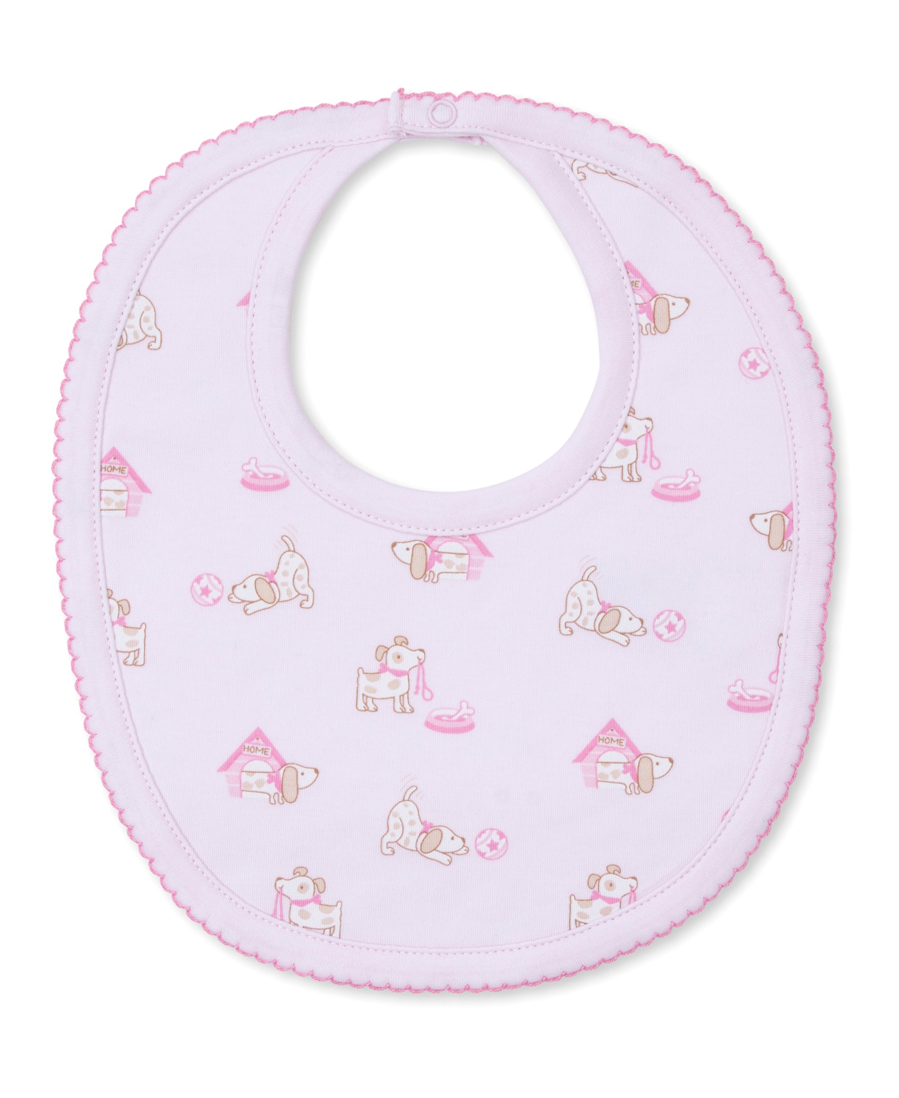 Pups In Action Pink Bib - Kissy Kissy