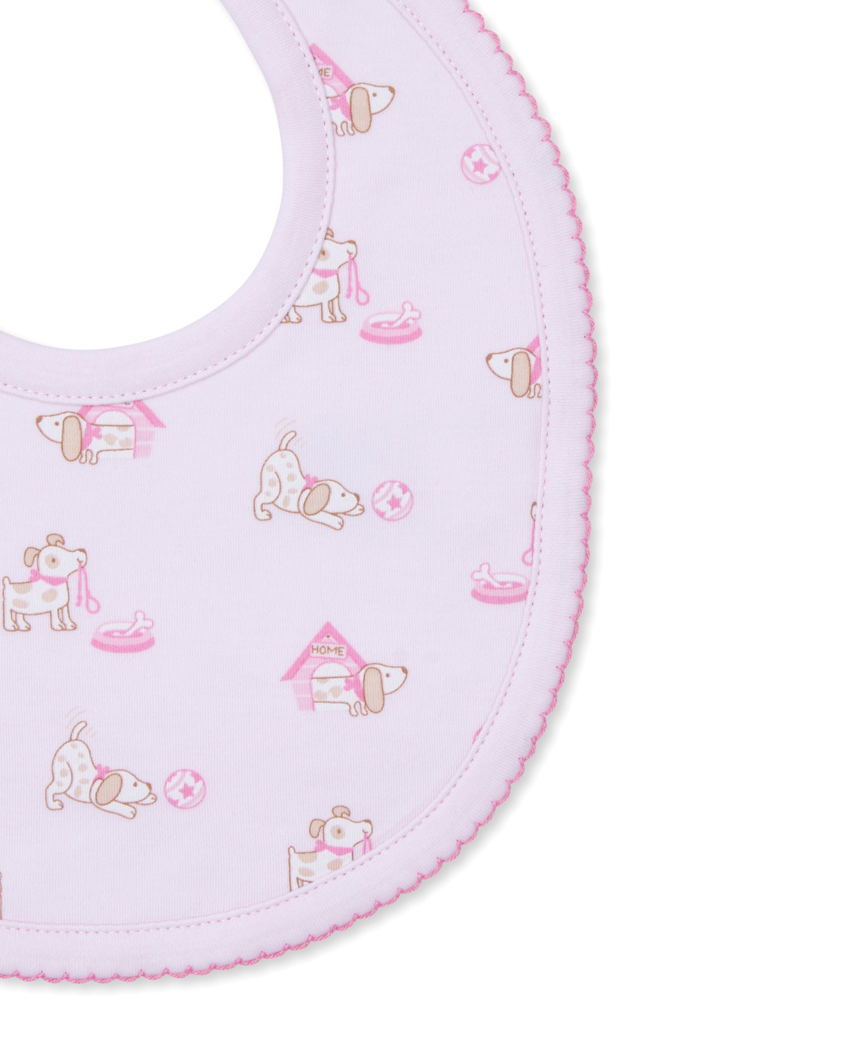 Pups In Action Pink Bib - Kissy Kissy